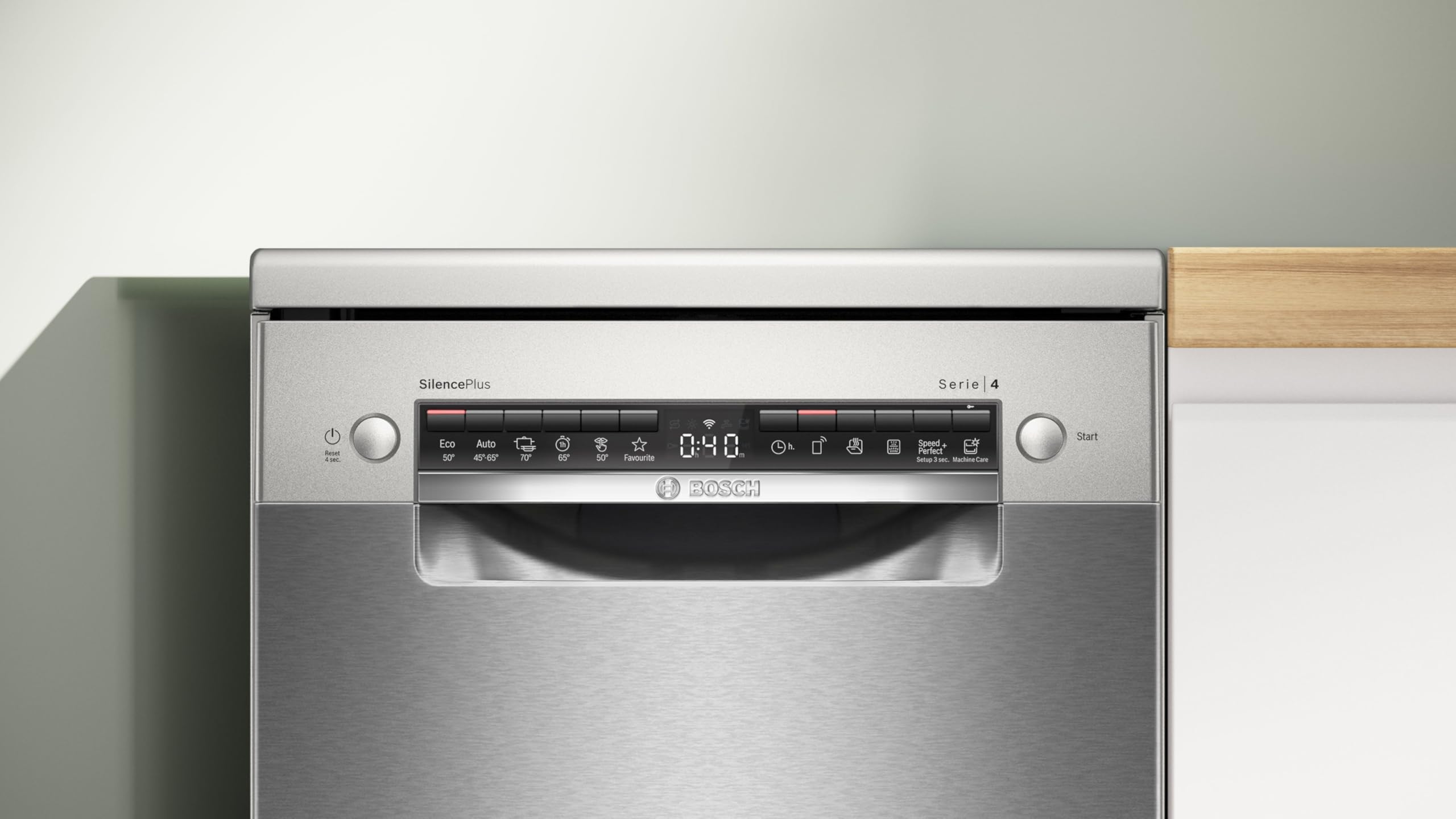 Bosch Série 4 lave-vaisselle pose-libre 45 cm Acier brossé anti-traces SPS4EMI17E