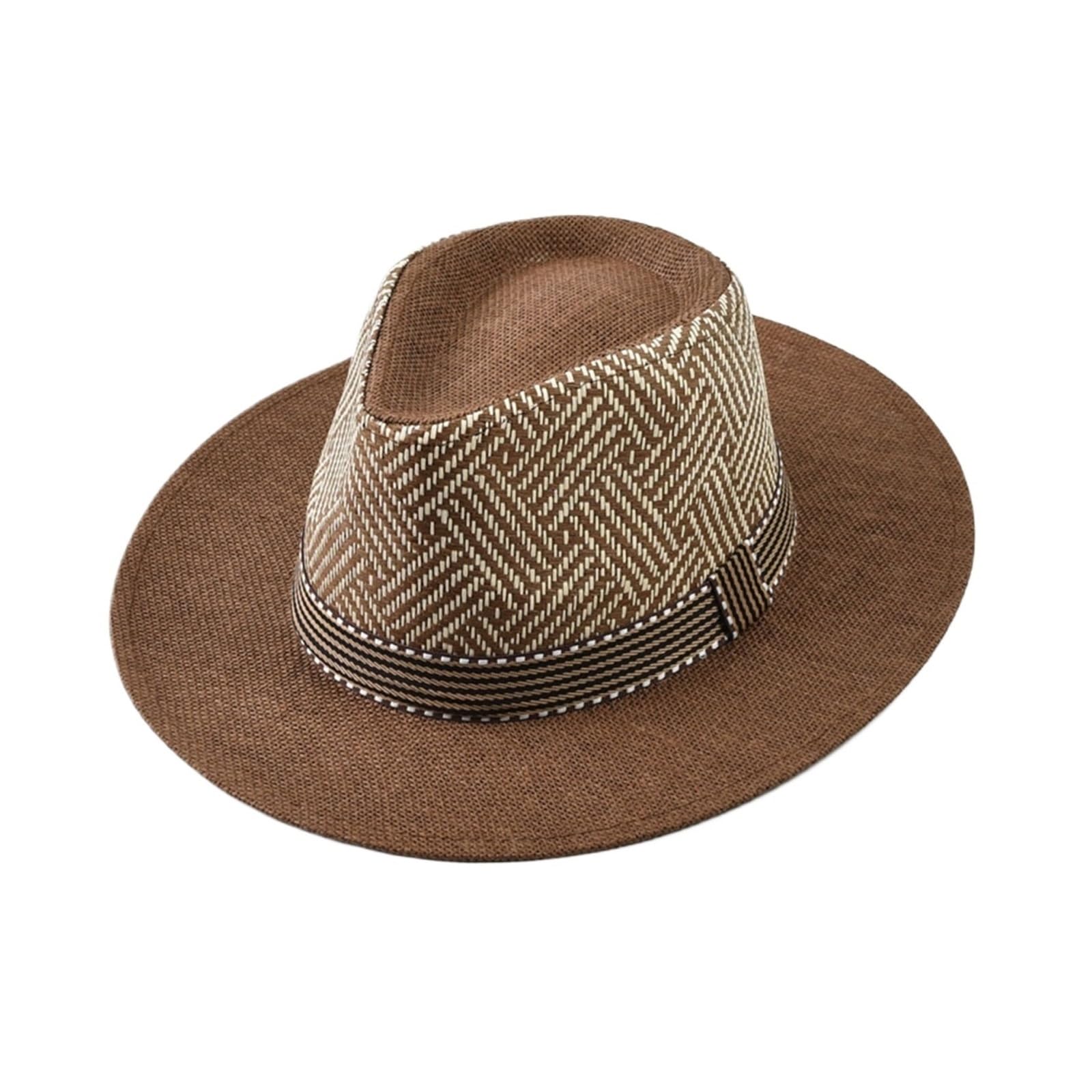 1 Pieza Sombrero De Paja Verano Sol Vacaciones Al Aire Libre Para Viajes