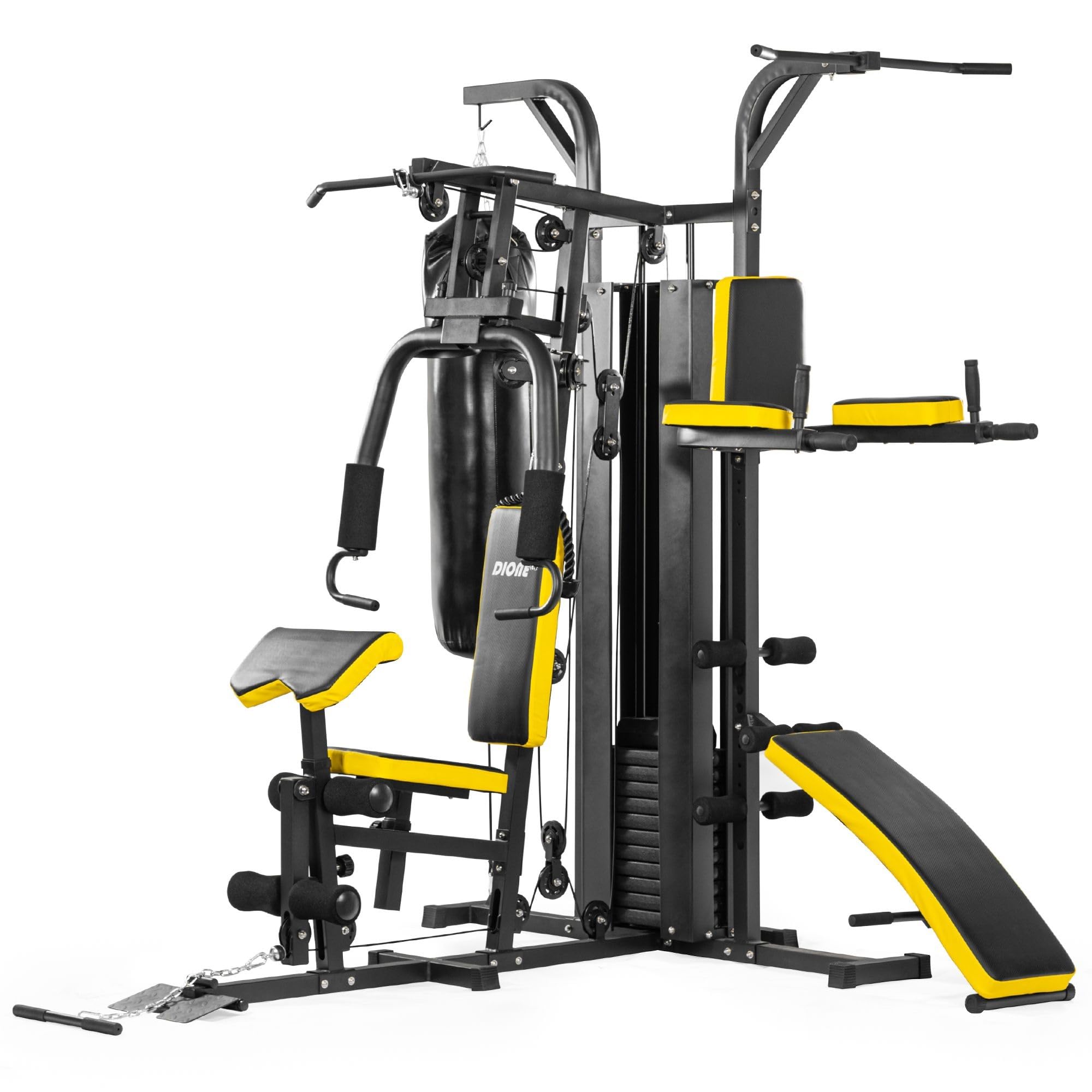 Trainhard Homemym Multi Station with 65 kg Weights with Leg Print