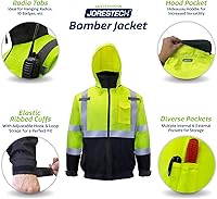Vista 4 de Jorestech- Chaqueta impermeable de alta visibilidad ANSI/ISEA 107-2015 Clase 3, nivel 2.