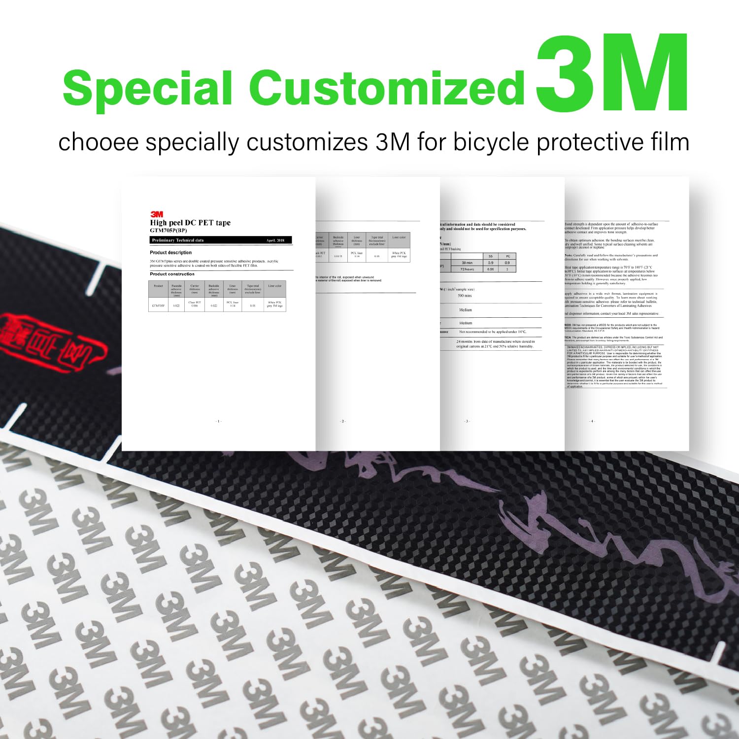 Chooee Set di 20 adesivi per bicicletta da corsa, per tubo superiore e inferiore, ruota posteriore superiore e inferiore (nero/trasparente)