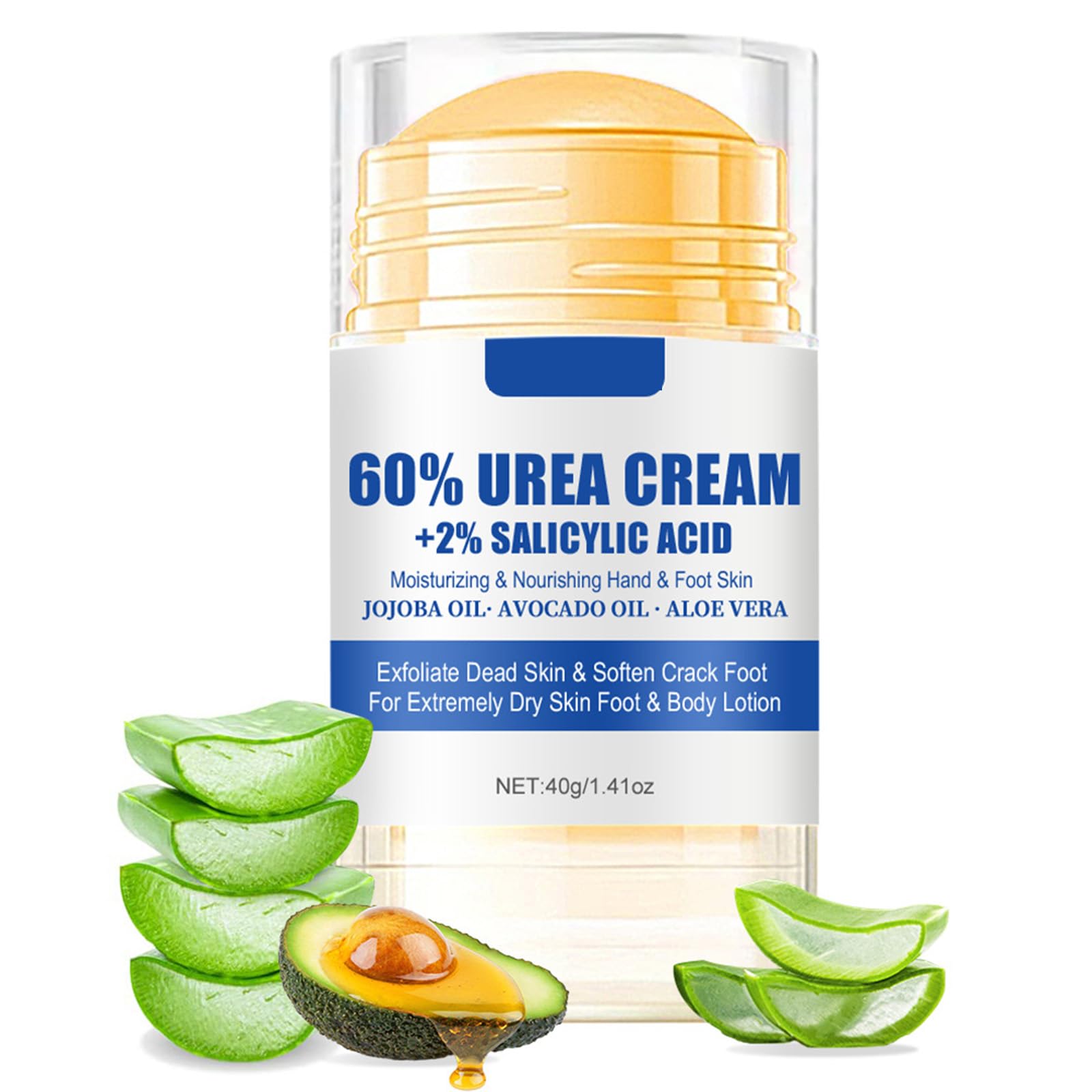 1PCS Urea Cream 60 Percent for Hand & Foot,Urea Moisturizer Stick for Daily Skin Hand Foot Nourish Care Cracked Heel Cream Feet Care for Women & Men