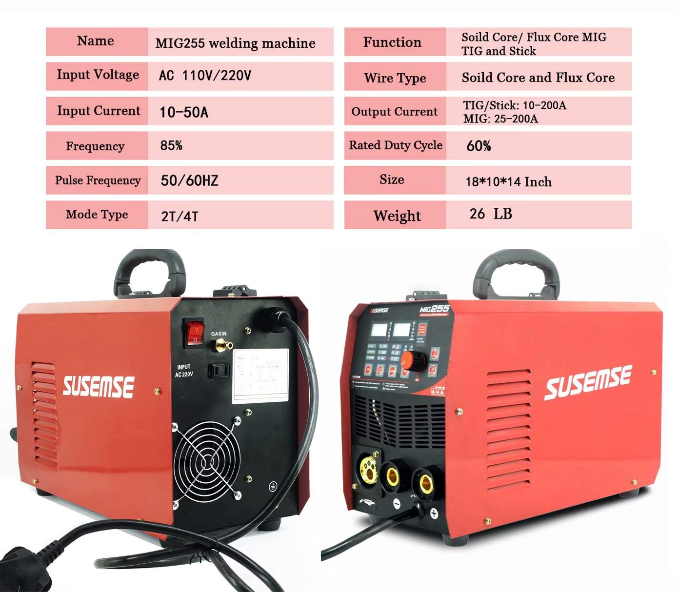 Buy TOSENBA 3 in 1 Combo MIG Welder MIG/TIG/ARC Welder 200A Welding