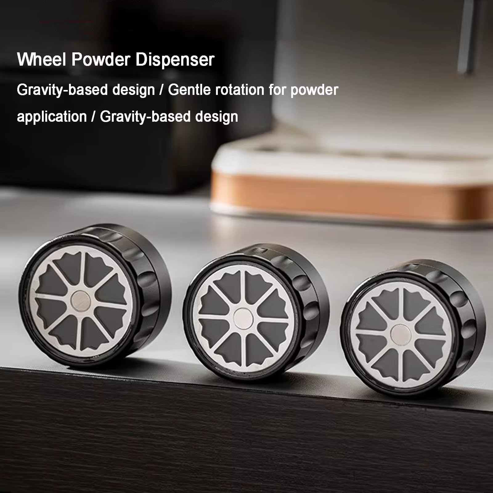 Juego de prensón de café, herramienta WDT, distribuidor de café para portafiltro de 58 mm, con resorte, diseño de gravedad, accesorios esenciales para cafeteras baristas