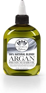 Ethereal Nature 99% Natural Hair Oil Blend, Argan, 7.10 Fl Oz