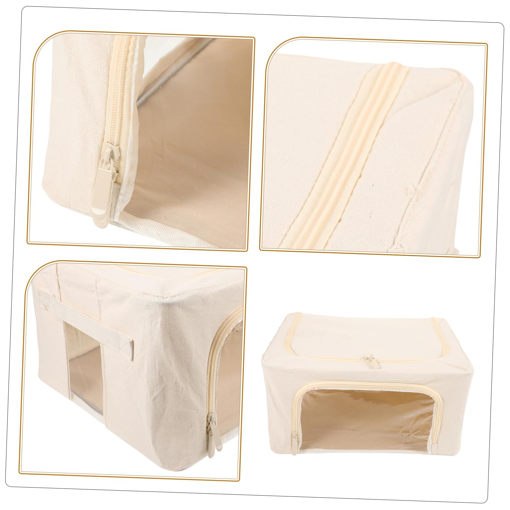 Cabilock Borsa Portaoggetti Pieghevole Per Riporre Trapunte Coperte e Vestiti Grande Capacità Finestra Trasparente Facil Usare Riporre