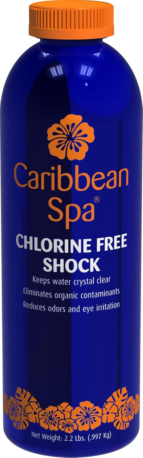 Caribbean Spa Fast-Dissolving Chlorine-Free Shock Oxidizer for Hot Tubs Presented by Pool Stuff Express (2.2Lb)
