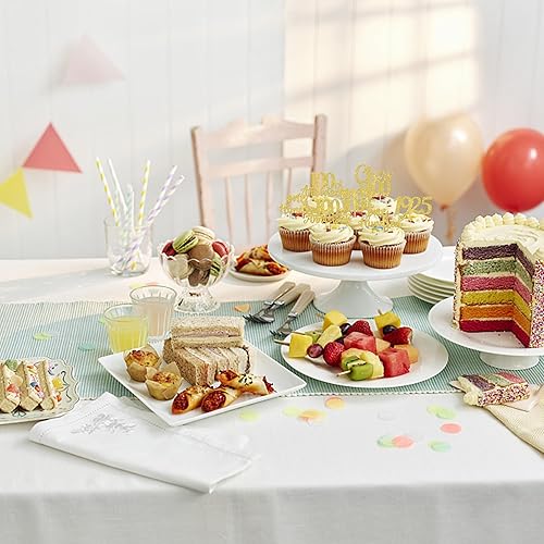 Miniatura 298 de Rsstarxi Paquete de 30 adornos para cupcakes de 15 cumpleaños con purpurina Mis Membrillo 15 desde 2010 Feliz 15º Cupcake Toppers Quince Cheers to