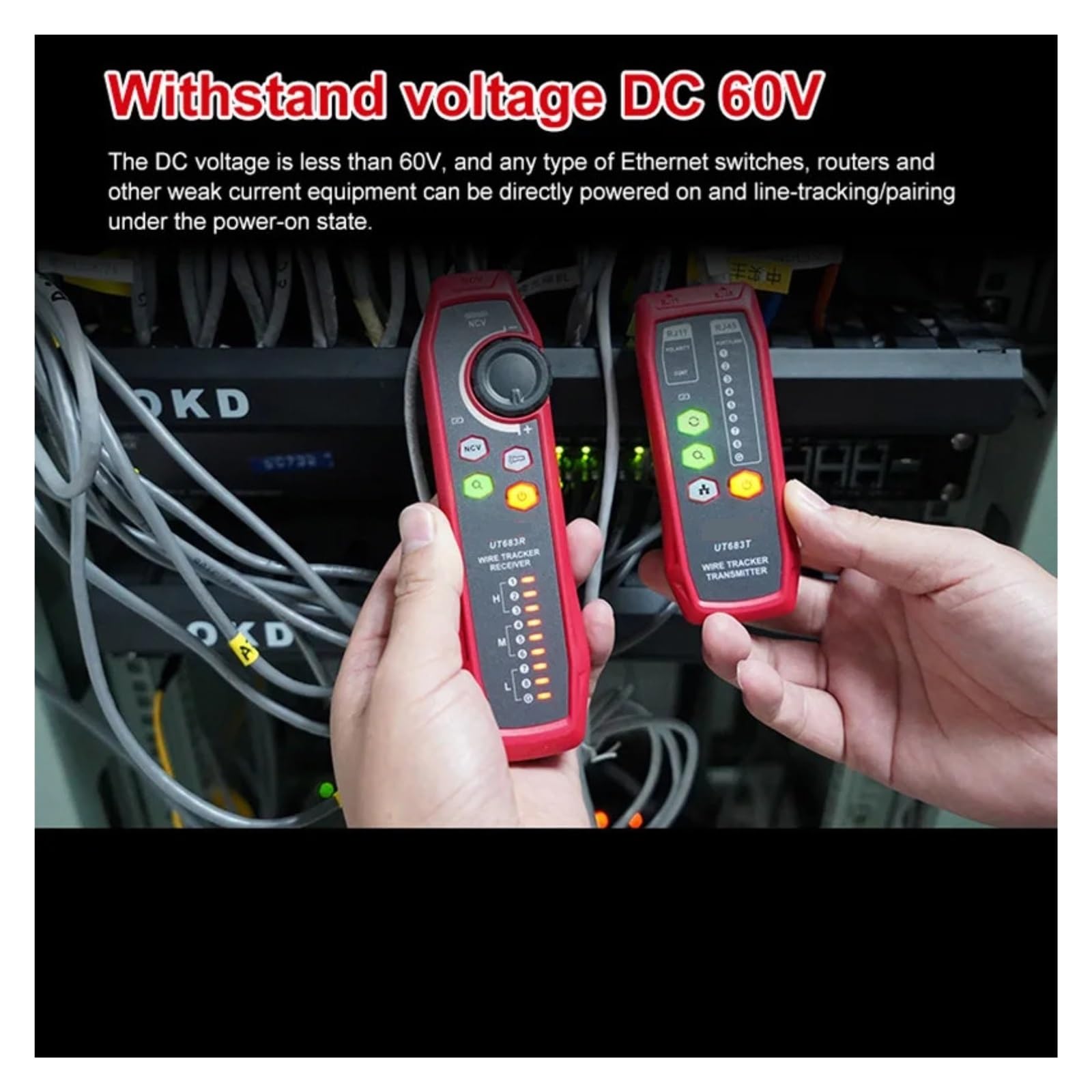 Netzwerktester Netzwerkkabel-Tracer Kabel-Tracer Telefonleitungsfinder Fix Netzwerk-Tools Leicht Und Tragbar