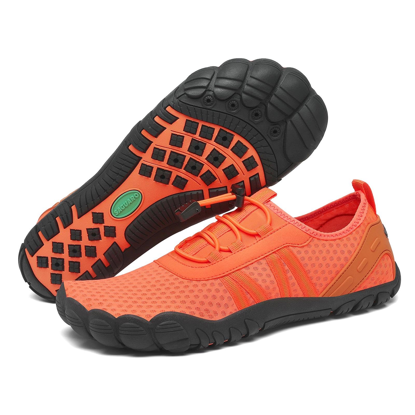 SAGUARO Unisex Barfuß Badeschuhe rutschfeste Barfußschuhe Schnelltrocknende Wasserschuhe mit Drainagelöcher Gr.36-48