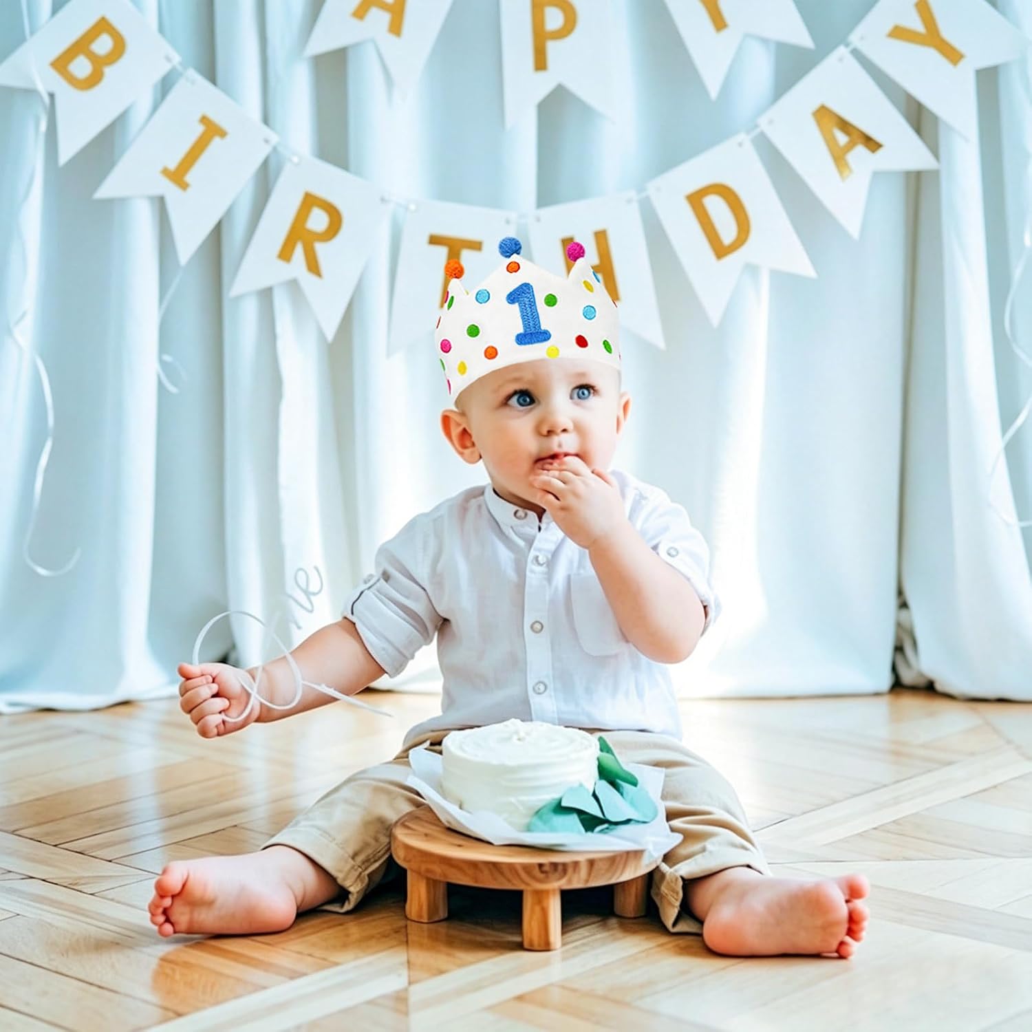 Personalized Hand Embroidered Crown, Customed Birthday Crowns for Kids Birthdays Party, Fit All Ages image 3