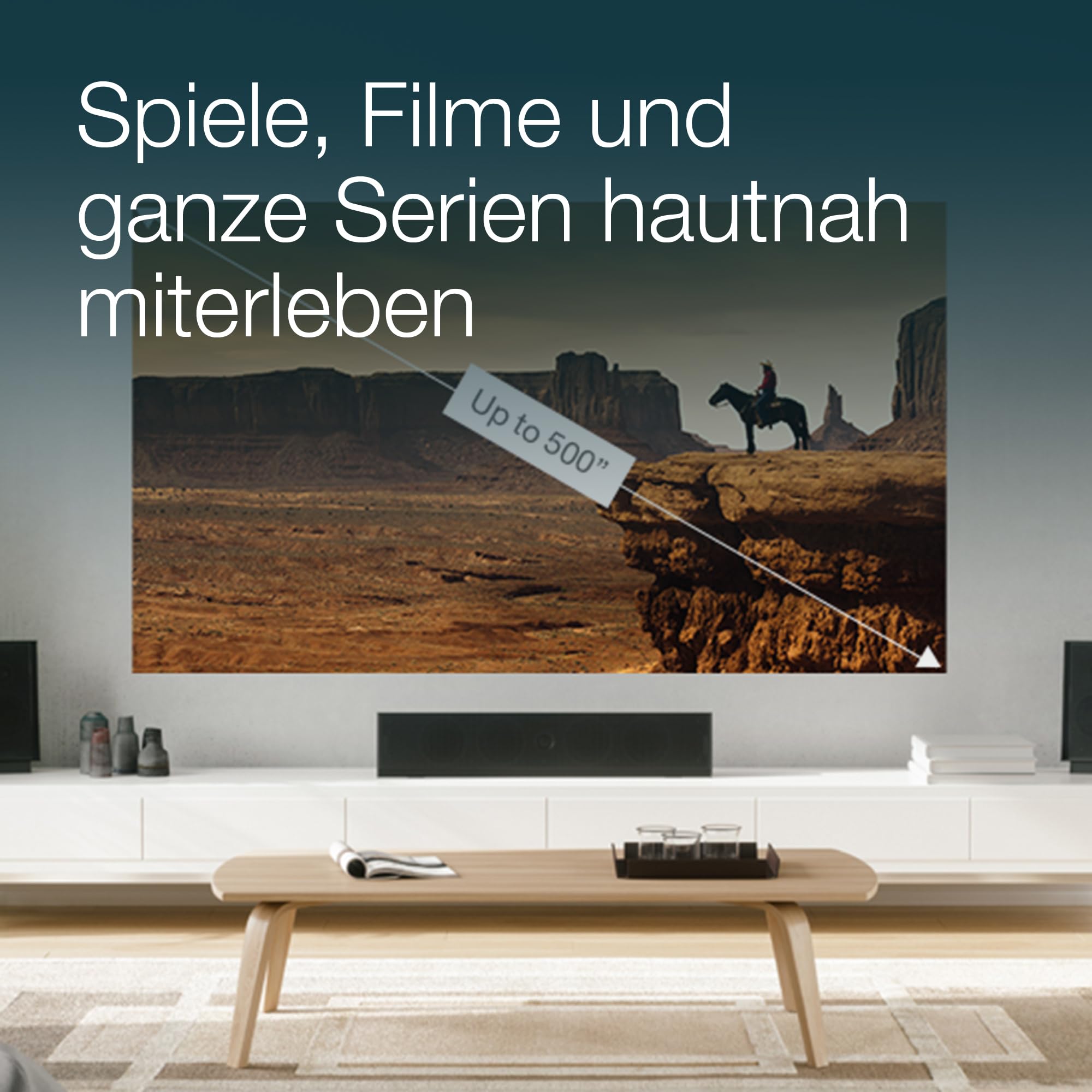 Epson EH-TW7100 | 4K-PRO-UHD-Projektor | 3.000 Lumen | 3LCD | 500"-Projektionsfläche | Einfaches Streamen von Geräten mit 2 HDMI-Anschlüssen | 10-W-Stereolautsprecher | Heim- und Gaming-Nutzung | Weiß