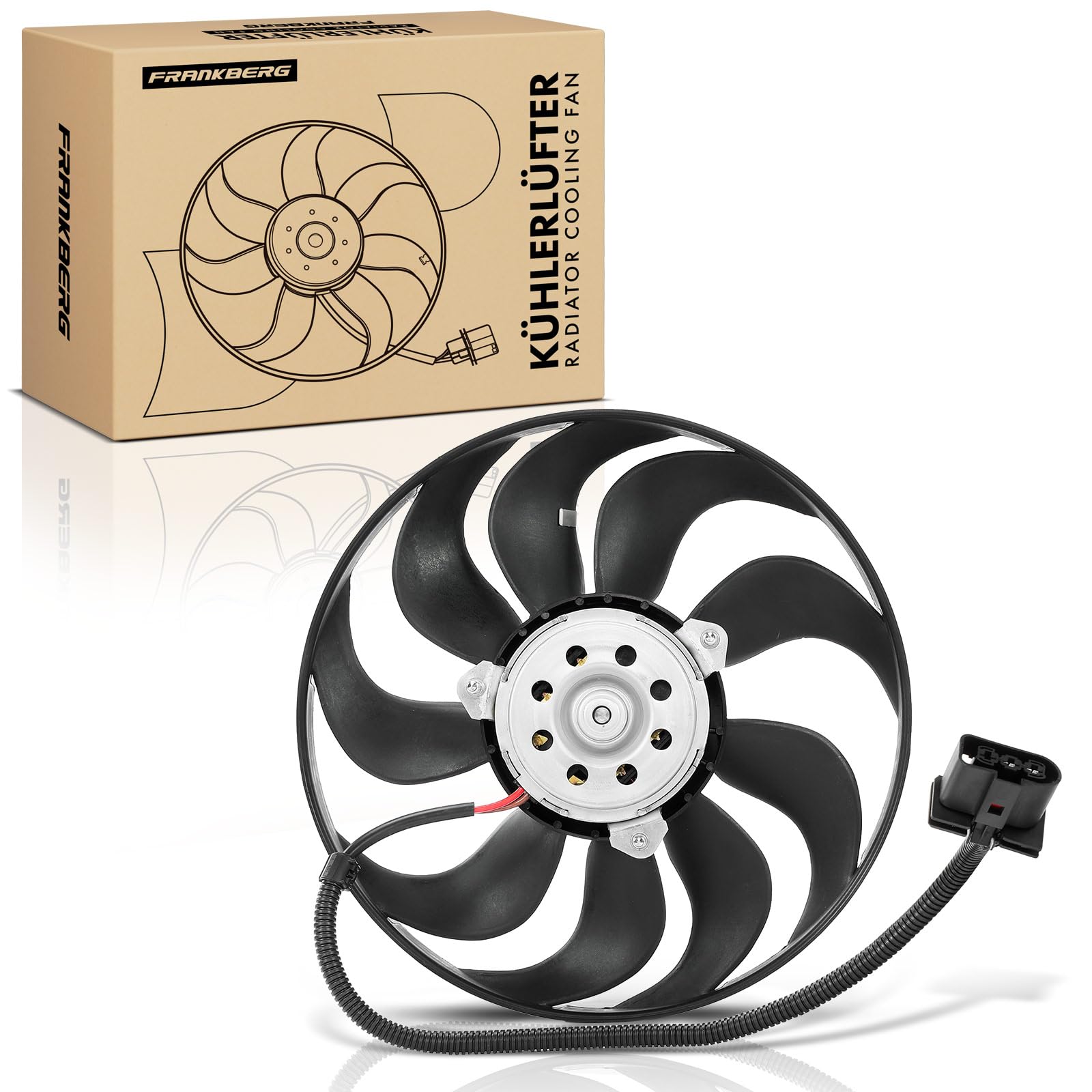 Frankberg Ventilador del radiador Rueda del ventilador Radiador de agua
