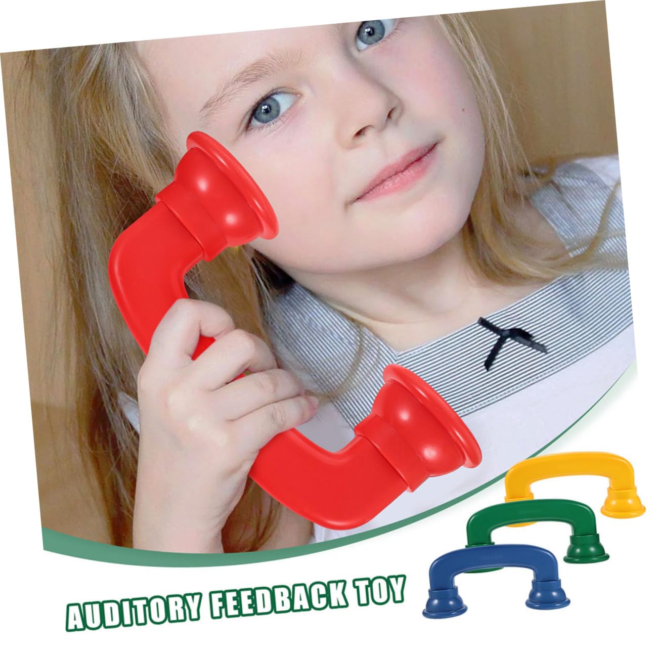 ifundom 8 Piezas Teléfonos Susurrantes de Juguete para Juguetes Educativos Receptor de Teléfono para Leer y Corregir el Sonido Casa Escuela