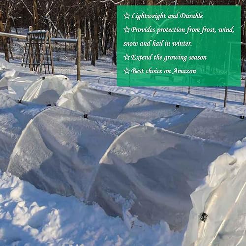 Miniatura 5 de CTREAE Cubiertas para plantas, protección contra congelación, 8 pies x 24 pies, 1.1 onzas, protección contra congelación de plantas, cubierta