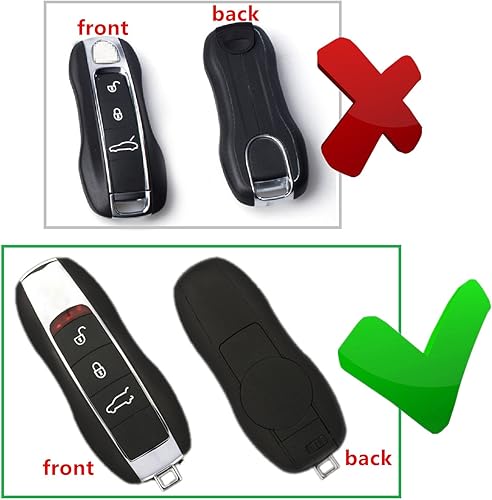 Miniatura 2 de Funda para llavero de fibra de carbono genuina para Porsche 718 911 Carrera 918 Spyder Boxster 981 Cayenne 92A Cayman 981 para Macan para Panamera