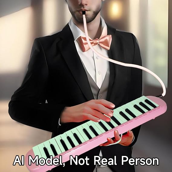 Deep Pink - 37 Key Melodica Professional Air Piano