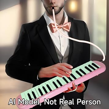 Deep Pink - 37 Key Melodica Professional Air Piano