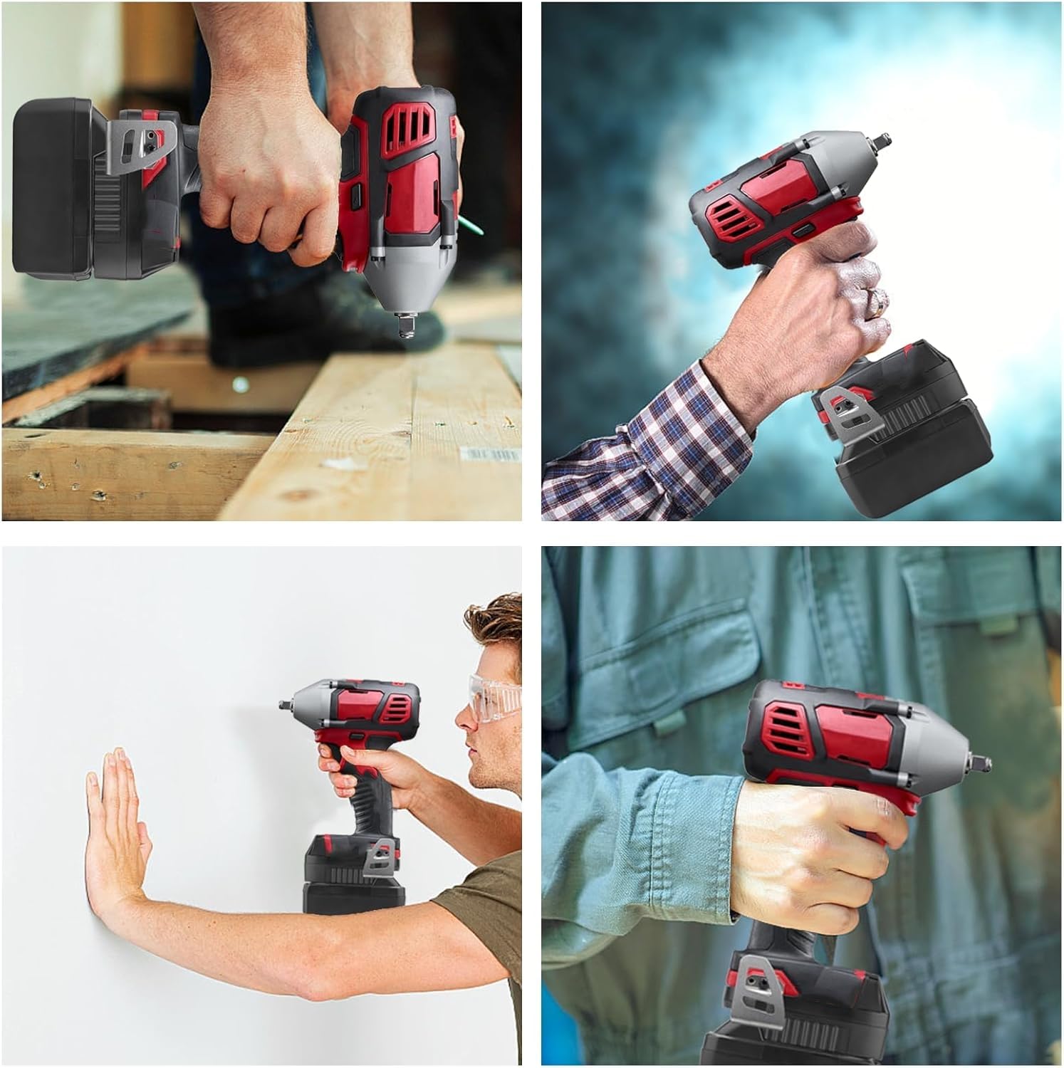 Adaptador de batería Milwaukee a Makita (para batería Makita de 18 V, funciona para herramienta M18)