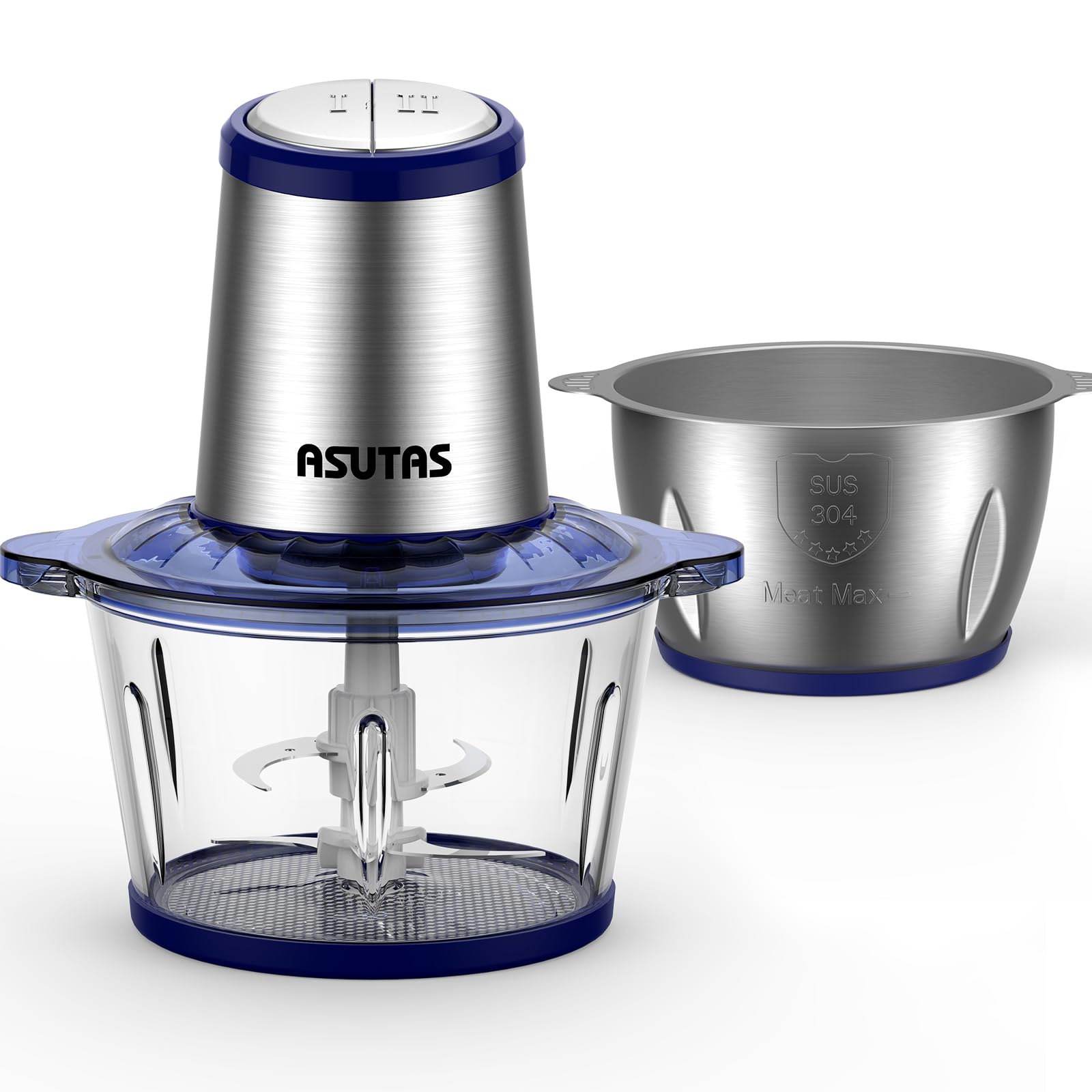 Amazon.co.jp: ASUTAS フードプロセッサー 2L大容量 【2ボウル