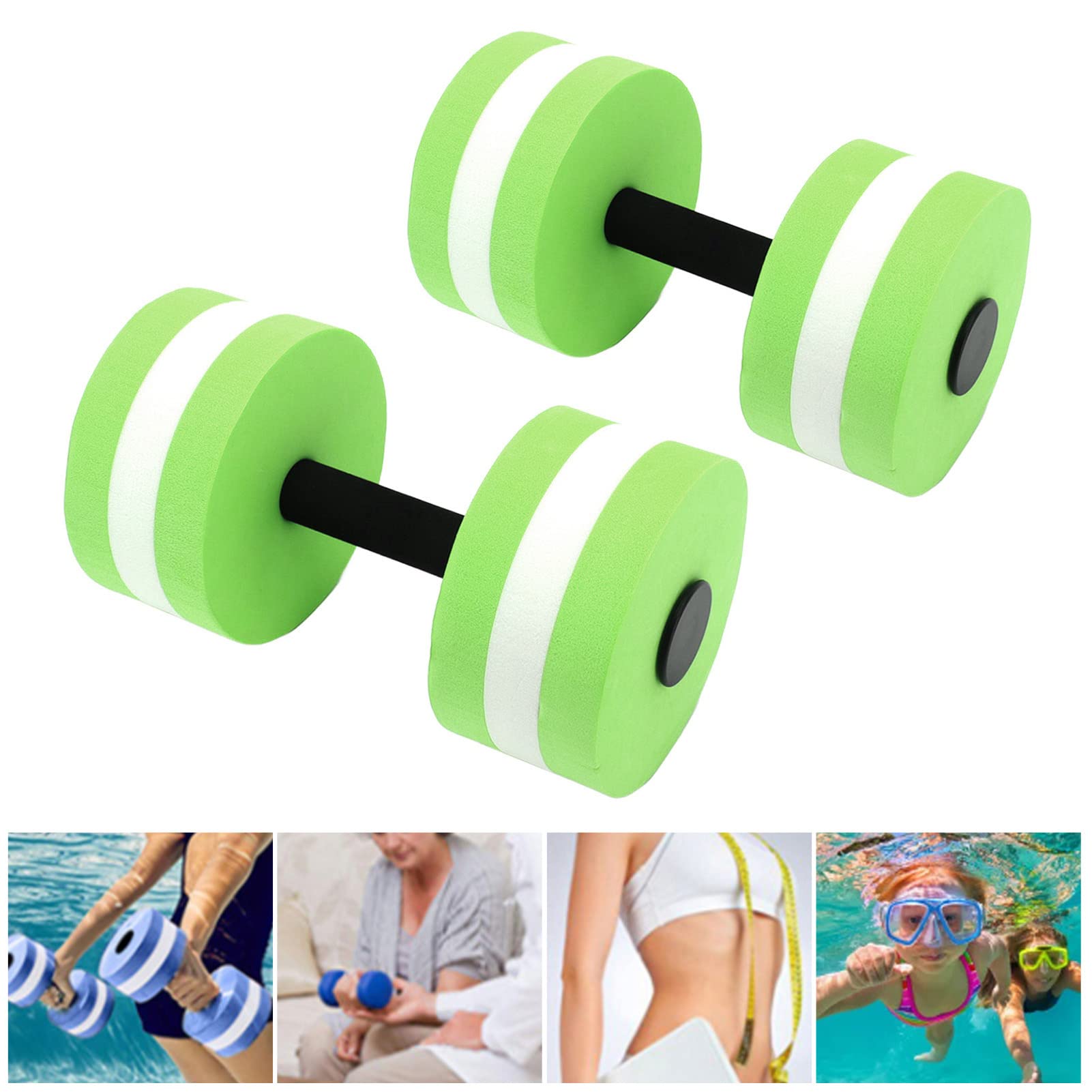 2 SZTUK EVA Wody Pływające Hantle - Joga Ćwiczenia Wody Pianka Hantle Fitness Narzędzie dla Mężczyzn Kobiety Dzieci