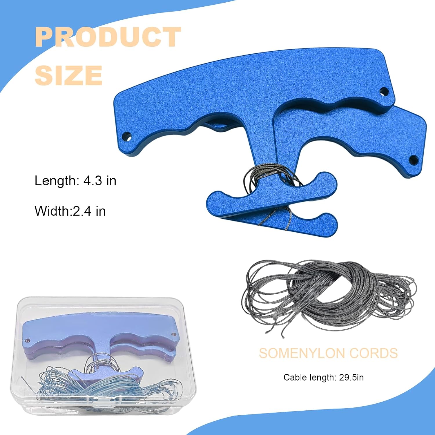 Emblem Removal Tool, Aluminum Alloy Car Badge Plate Line Remover with 29.5" Nylon Cords, Vehicle Surface Logo Removal Tool Kit for Vinyl Wraps, Paste Signs, Nameplates