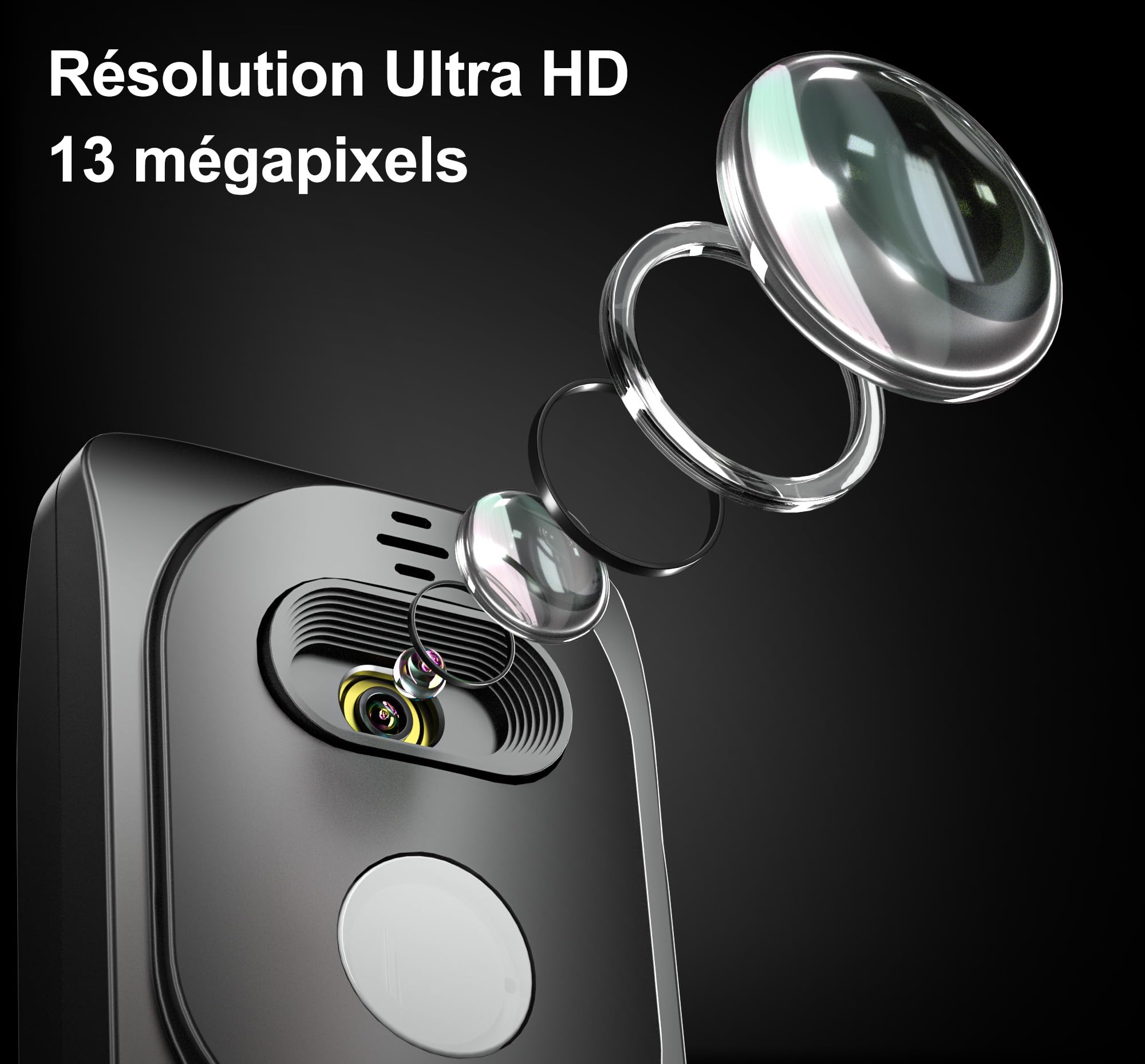 JOURIST DC530 Visualiseur A3 13 MP Ultra-HD Windows macOS Zoom Skype Teams OBS