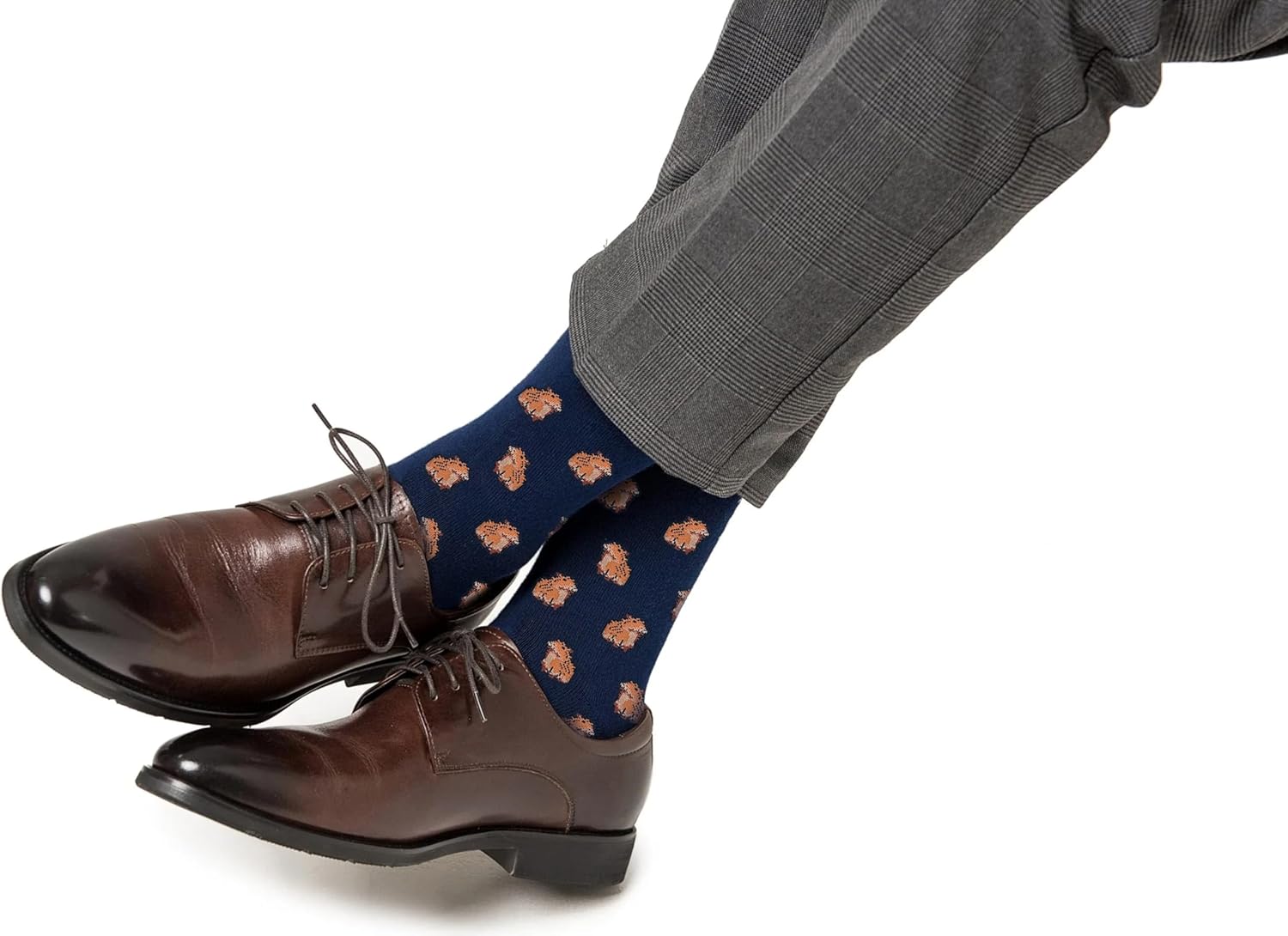 AUSCUFFLINKS CAPYBARA Socks | Animal Socks | Rodent Sock Bday Gift for Guys (Capybara) - Image 4