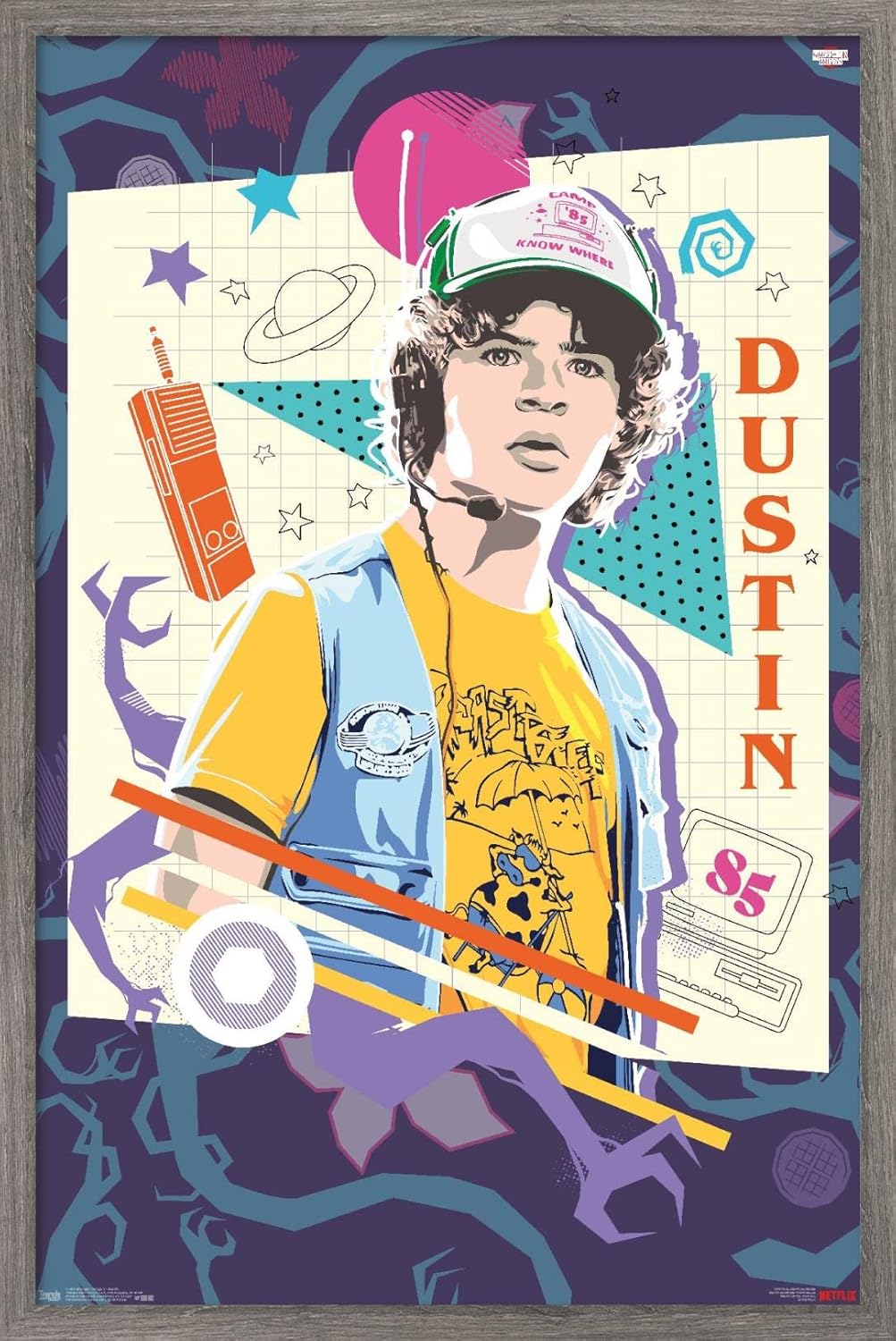 Trends International Netflix Stranger Things: Season 3 - Dustin Wall Poster, 22.375" x 34", Premium Unframed Version