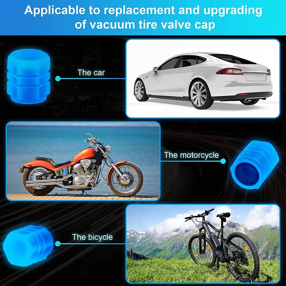 1000 coprivalvole universali per pneumatici, per della ruota 'auto, a prova di polvere, , blu