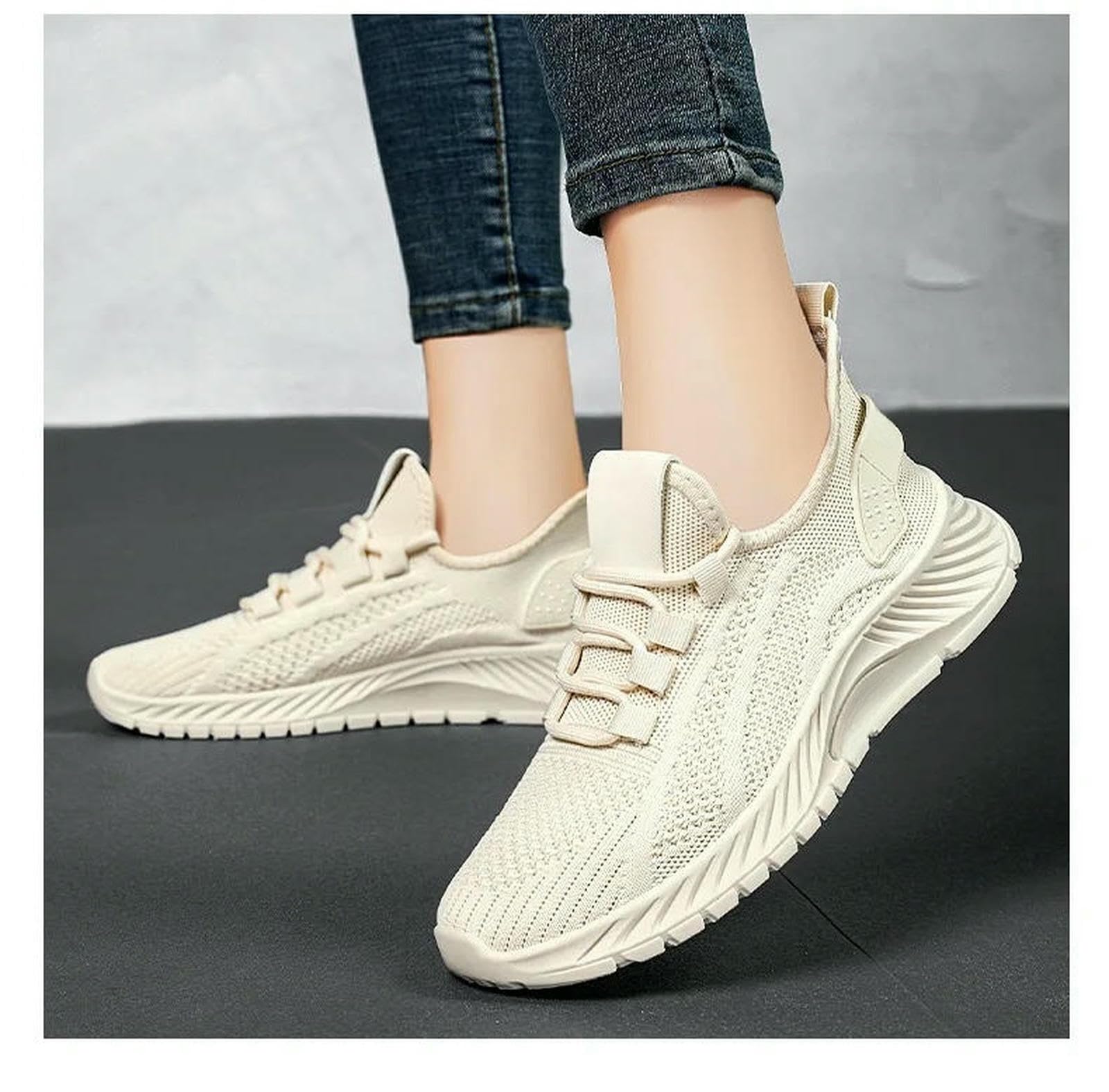 Scarpe Basse Casual da Donna in Rete Traspirante