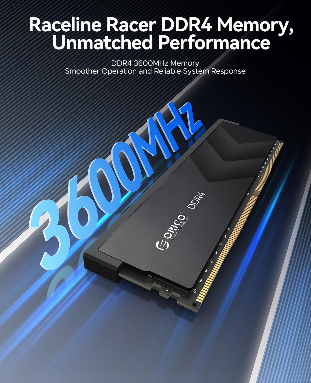 ORICO Raceline Racer DDR4 RAM 16GB Kit (2x8GB) 3600MHz CL18, XMP