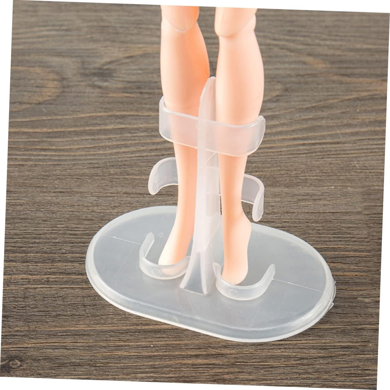 60pcs Doll Display Stand Support Holder for Dolls Action Figures Accessories for Boys and Girls Rooms Birthdays and Playtime for Showcasing