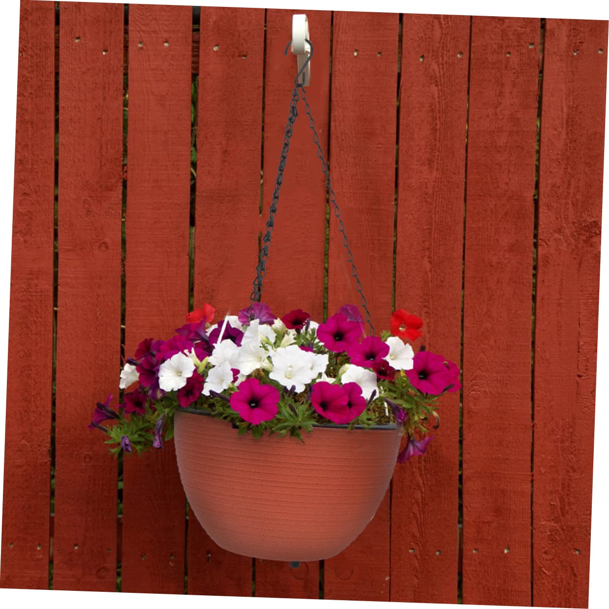 Selbstbewässernder mit Praktischem Design und Feiner Verarbeitung aus Kunststoff Pflanztopf Hängender für Blumen und Grüne Pflanzen für Garten und Balkon