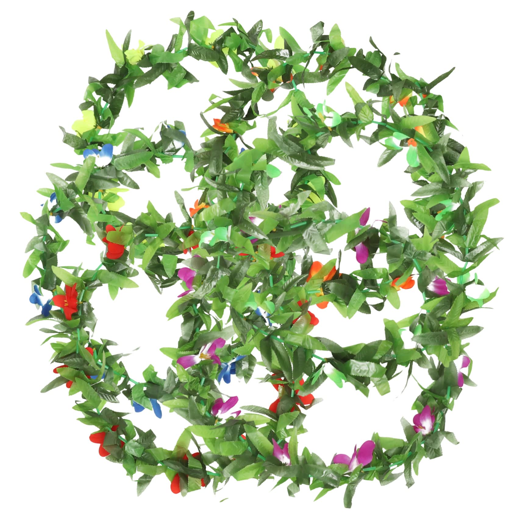 Cabilock 4 Juegos Leus Hawaianos Disfraces para Adultos Guirnalda De Flores Artificiales Decoraciones De Fiesta En La Piscina Decoraciones De Fiesta De Flamencos Poliéster 6 Piezas * 4