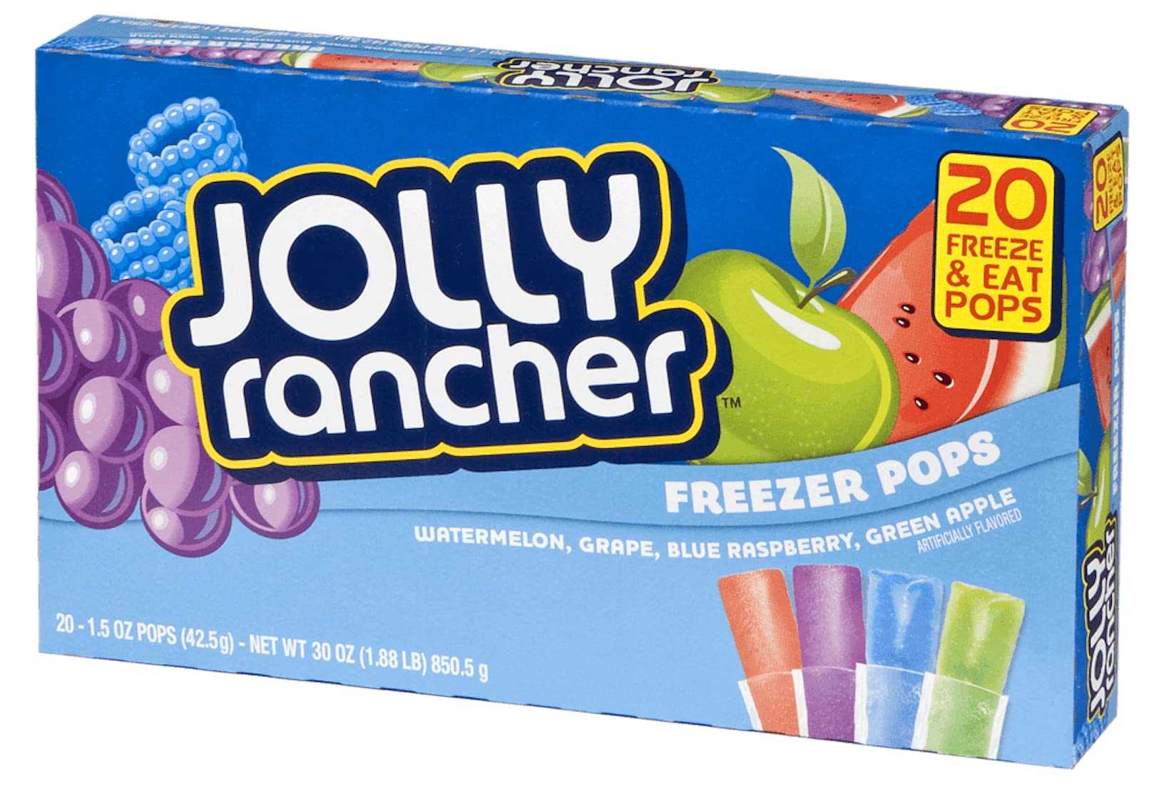 Freezer Pops Bundle. One Box (20 count) Skittles Freezer Pops plus One