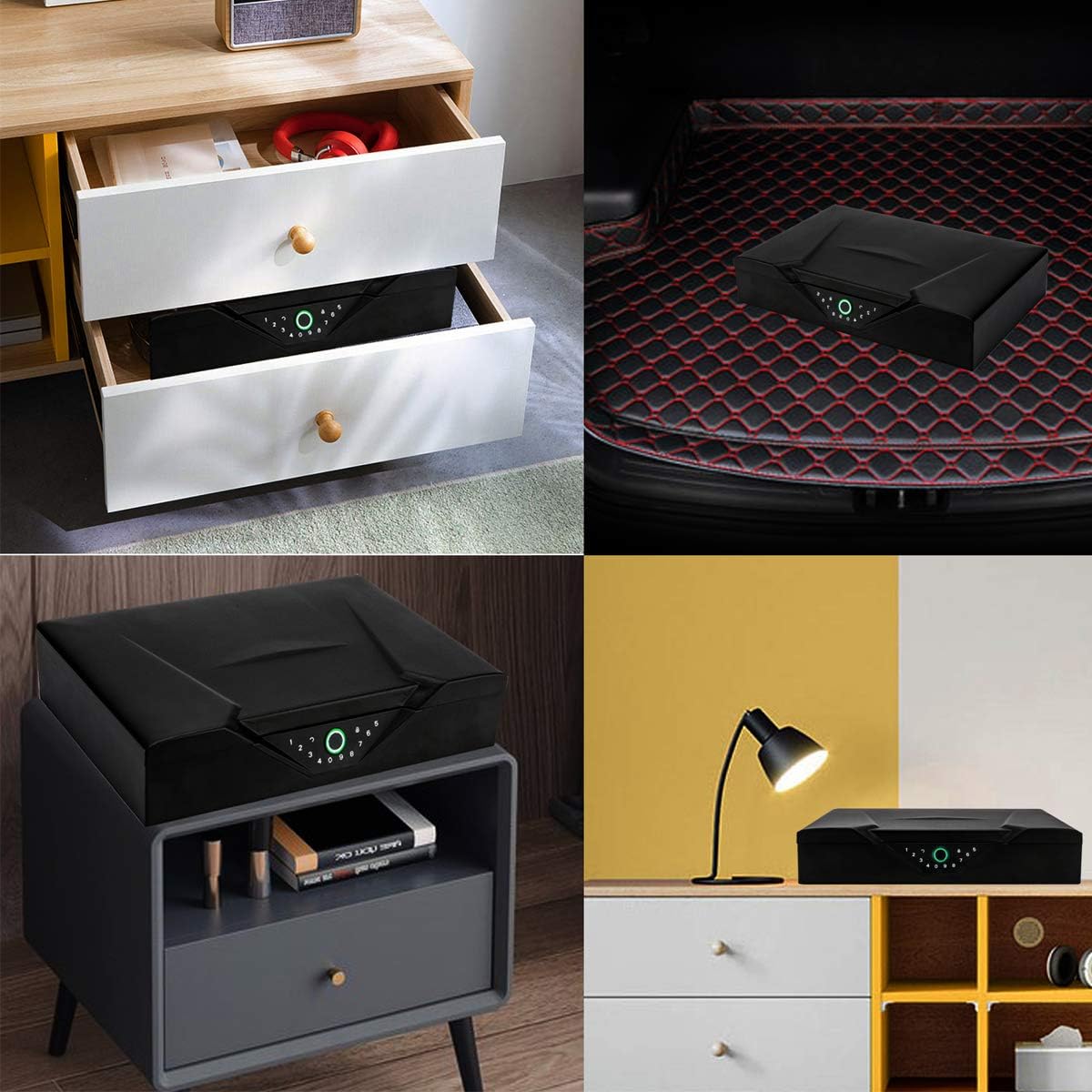 40% Off Discount Biometric Gun Safe, Fingerprint and Password Security Touchscreen Keypad Gun Safe, Quick-Access Firearm with Fingerprint and Possword, Large Size, Home & Personal Safe Series