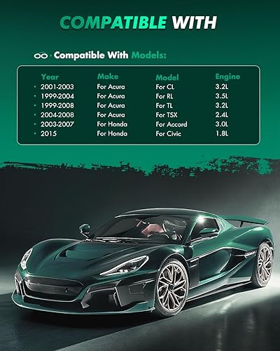 Miniatura 5 de SCITOO - Juego de pastillas de freno de cerámica, 8 pastillas de freno para Acura CL, 1999-2004 para Acura RL, 1999-2004 para Acura RL, 1999-2008