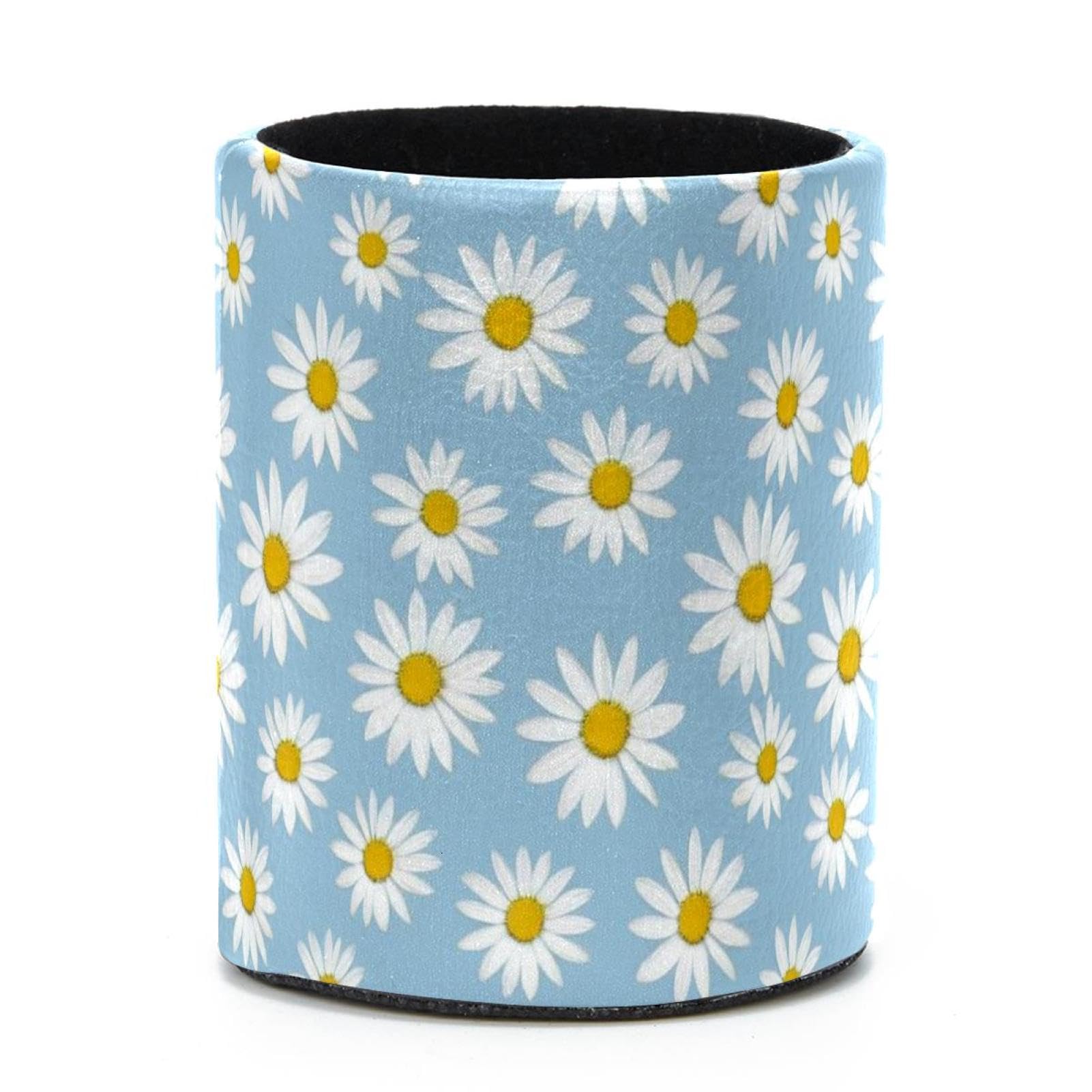 VAPOKF Round Pencil Holders for Desk, Daisy Pen Holders Pen Pot Makeup Brushes Storage Desktop Stationery Supplies Organiser for Home Office