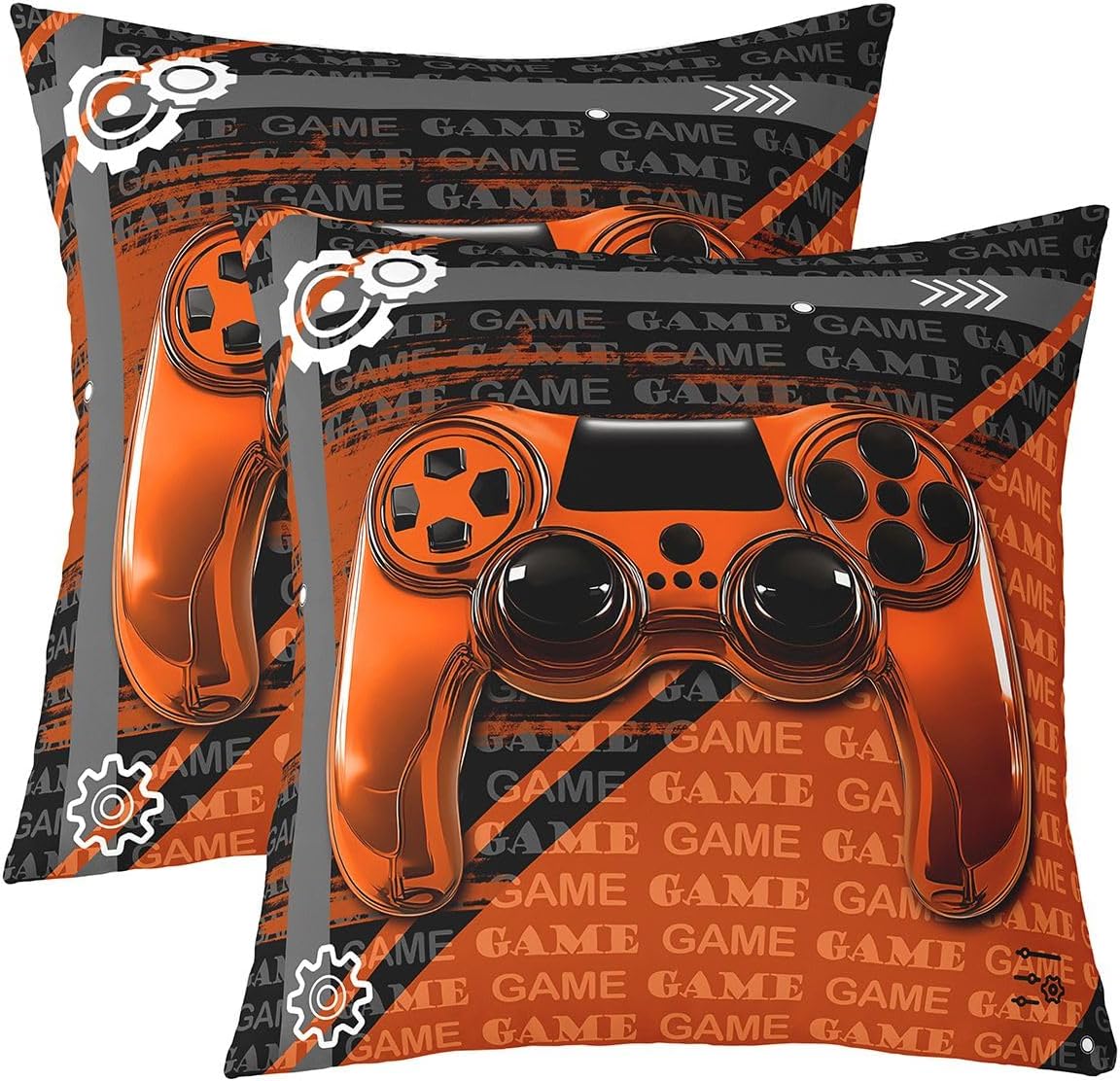 Feelyou Gamer Game Throw Pillow Covers Decorative 22" x 22"