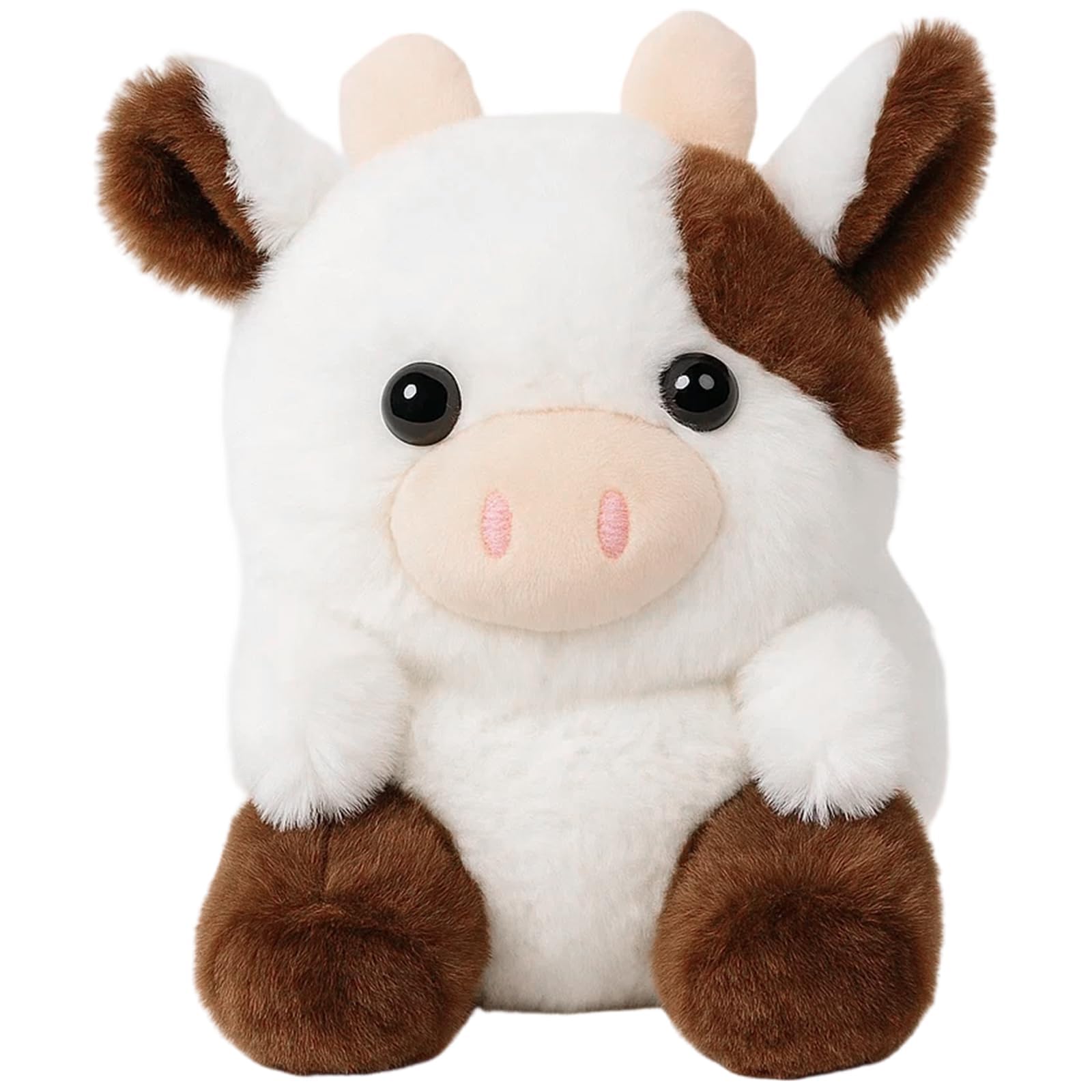 Cow Teddy, 25cm Adorable Brown Cow Plush Toy