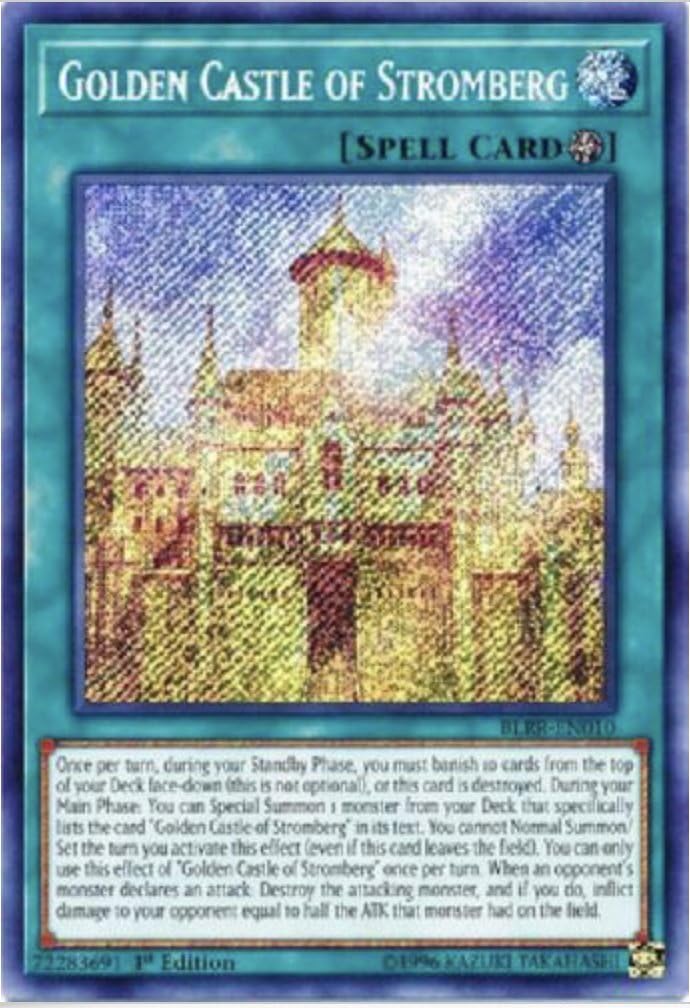 Yu-Gi-Oh! - Golden Castle of Stromberg - BLRR-EN010 - Secret Rare - 1st Edition - Secret Rare - 1st Edition - Secret Rare - 1st Edition - NM/M