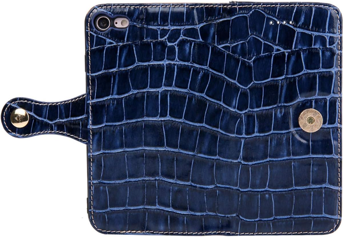Crеаtіvе Prоduсt Reginn iPhone 7 Wallet Case, iPhone 8 Wallet Case, Genuine Leather Folio with Card and Cash Pockets and Stand Function, Leather Wallet Case for iPhone 7 and iPhone 8 (Blue)