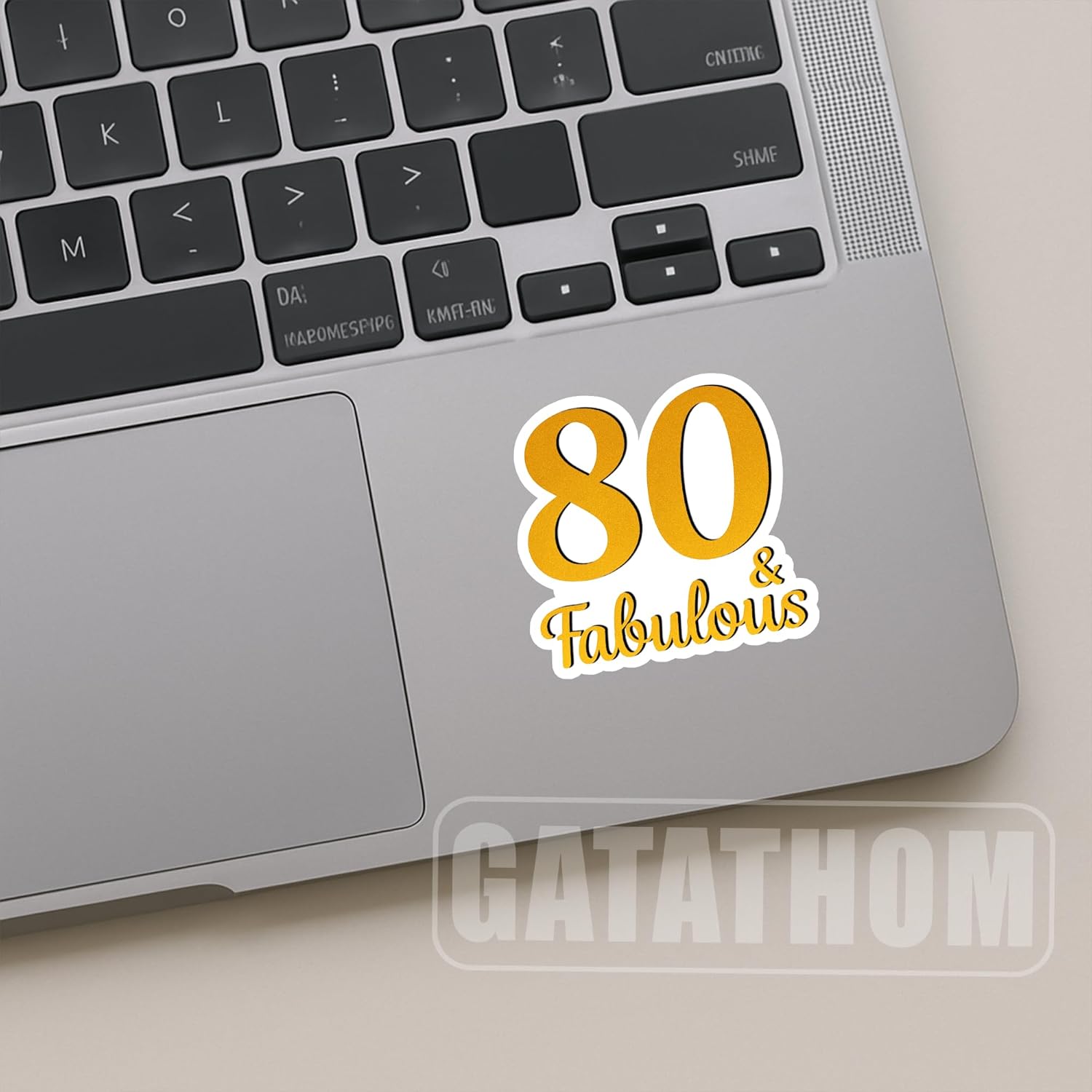 (3PCS) Funny 80th Birthday Stickers – 80 & Fabulous Vinyl Decals, Waterproof Party Decorations for Scrapbooks, Laptops, Tumblers, Water Bottles, Journals, 3" x 2" - Image 4