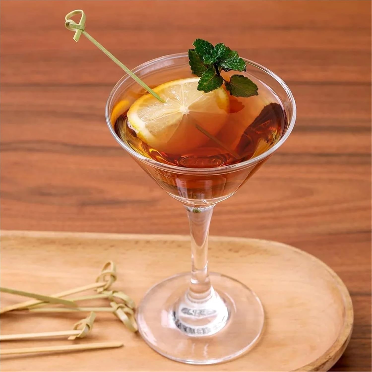 Cocktail Picks 1000pcs Cocktail Toothpicks Natural Bamboo Skewers Mini for beverage For Garnish Skewering