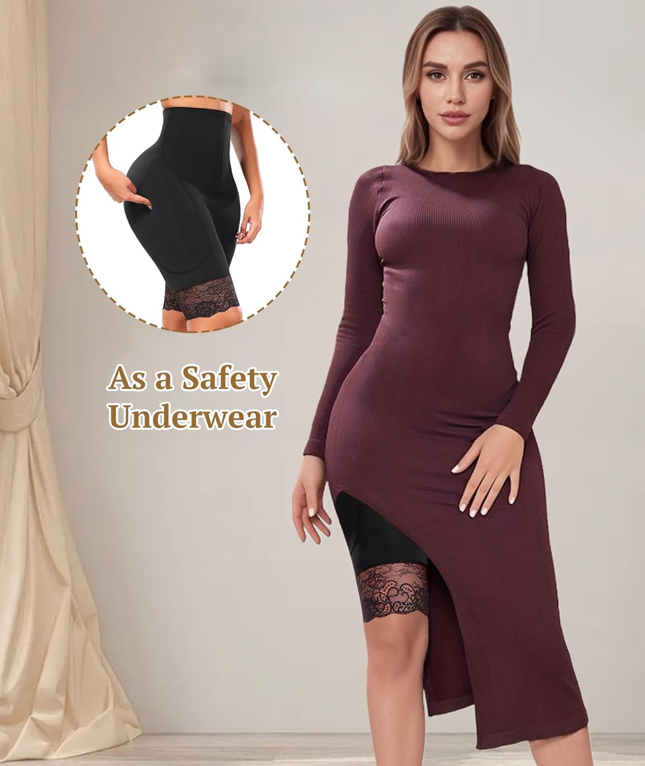 Butt Lifting Panties Hip Enhancer Shapewear for Women Lace Hip Padded Tummy Control Underwear for bigger butt - Image 5