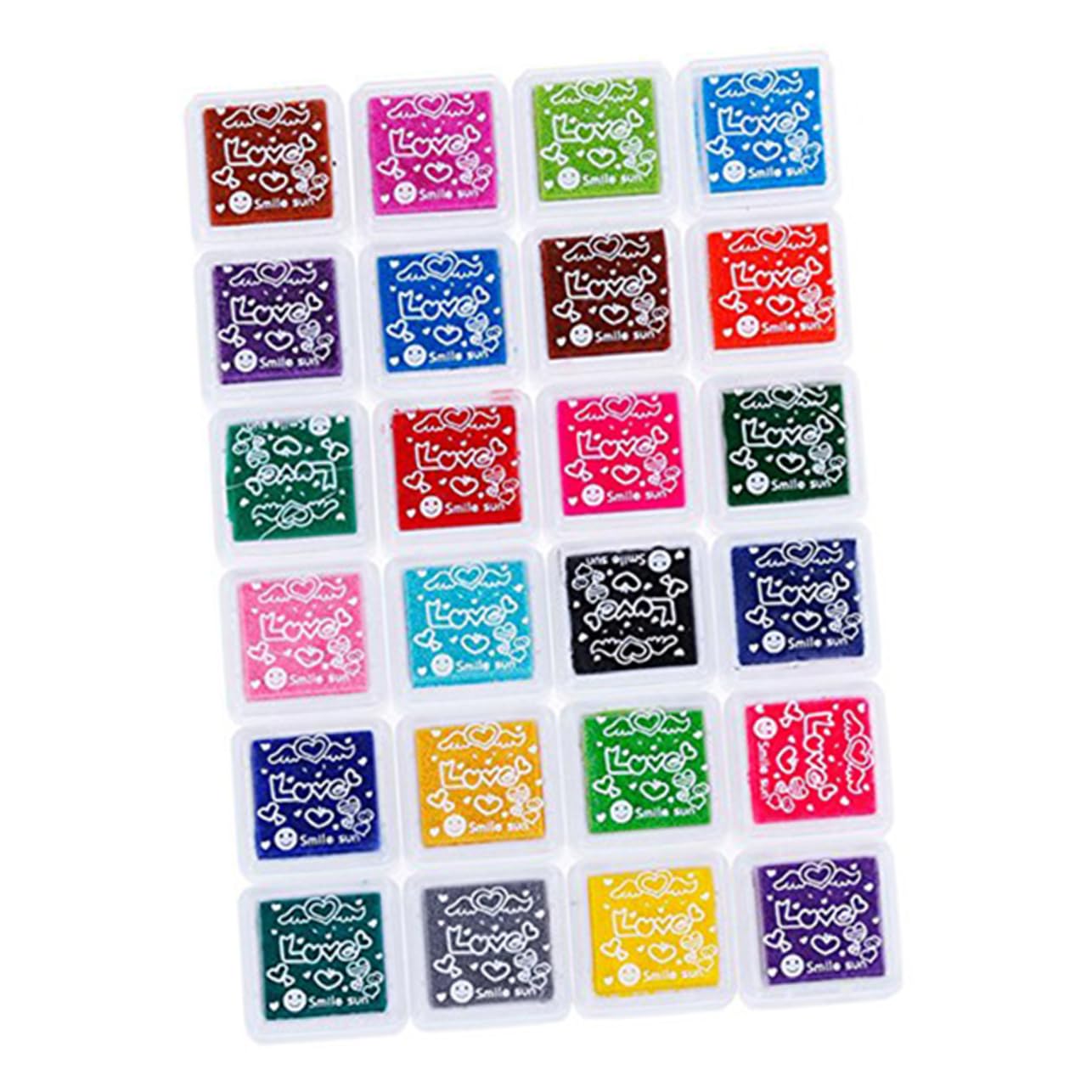 DOITOOL 3 Pièces Encreurs Multicolores pour Diy Encre Doigts Lavable Kit Créatif pour Artisanat et Manuels