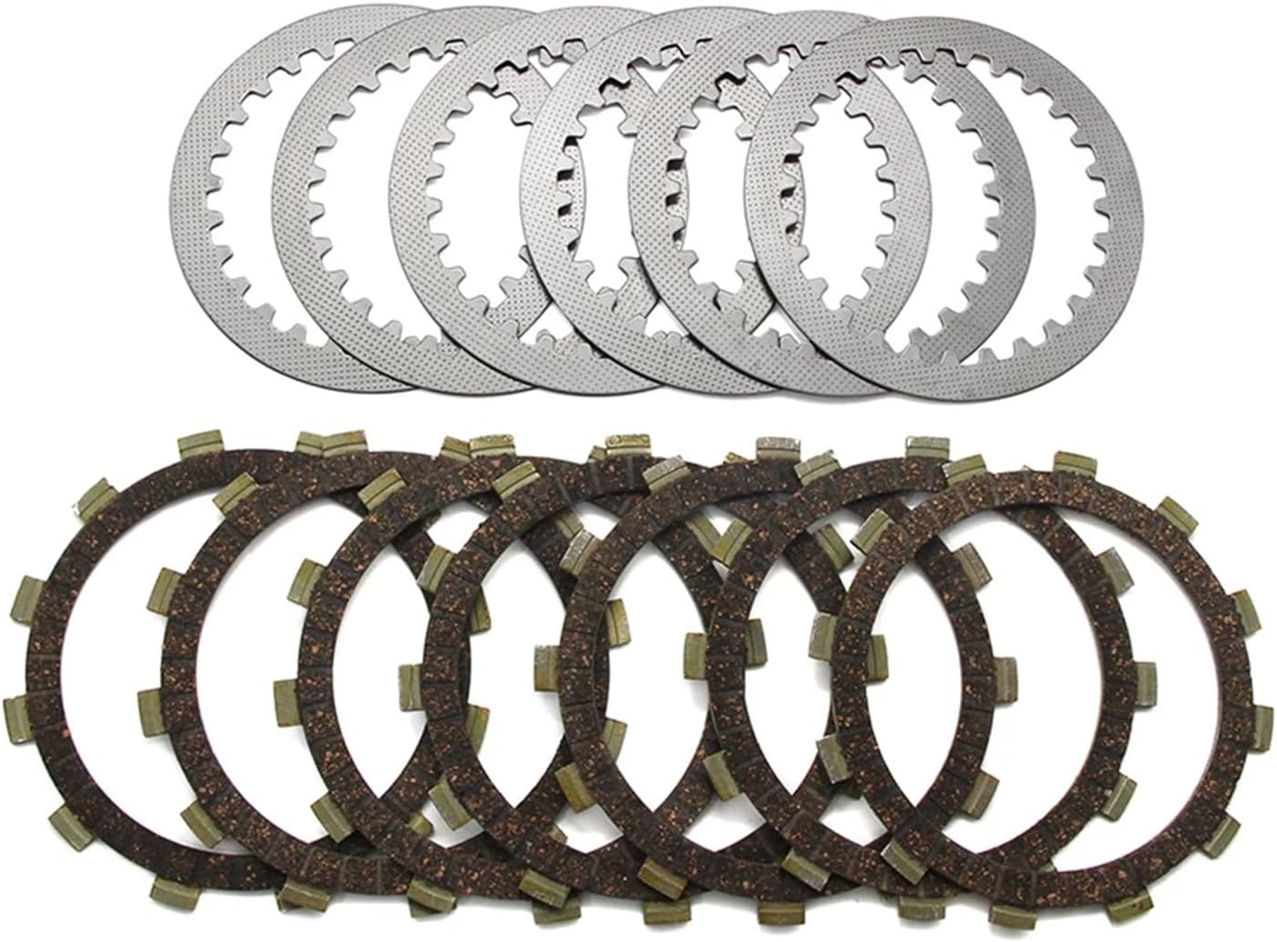 Motorcycle Clutch Friction Disc Plate Kit Compatible with XS750 (1977-1980) - OEM Replacement Parts
