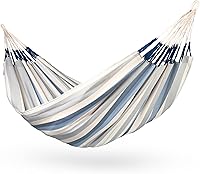 Vista 20 de LA SIESTA Brisa Hamaca clásica, hecha a mano, resistente a la intemperie, resistente a roturas, hamaca para relajación interior y exterior