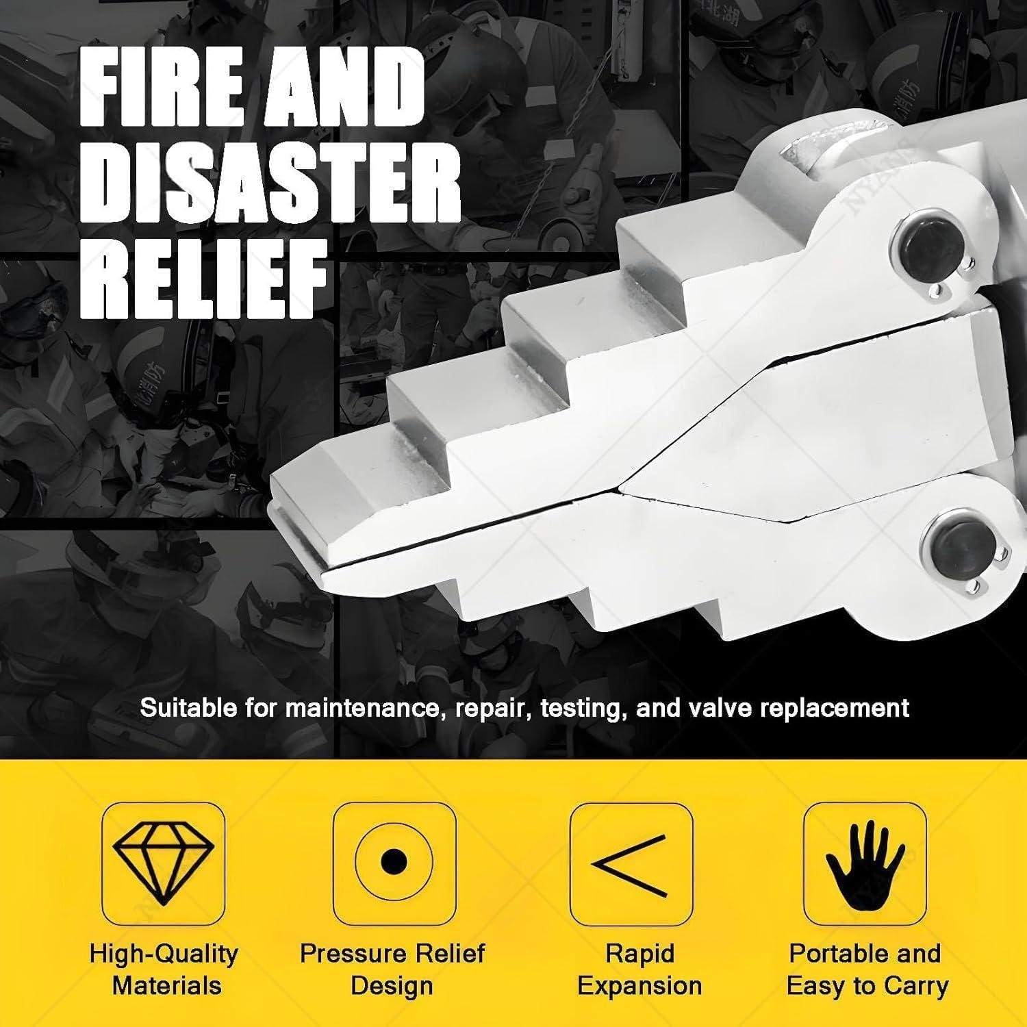 10T Hydraulic Flange Separator Tool, Manual Spreader with 81MM Gap for Pipe Flange Maintenance and Construction, Heavy-Duty Industrial Equipment